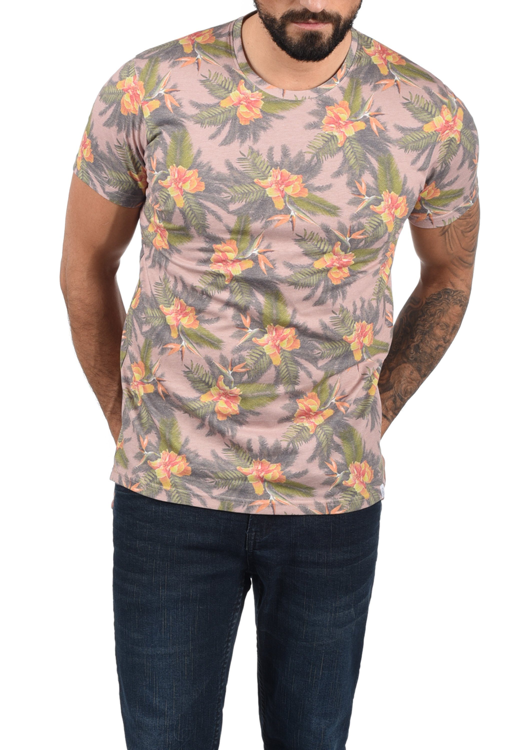 Solid Print-Shirt SDFaik Rose Mahog. T-Shirt (4203)