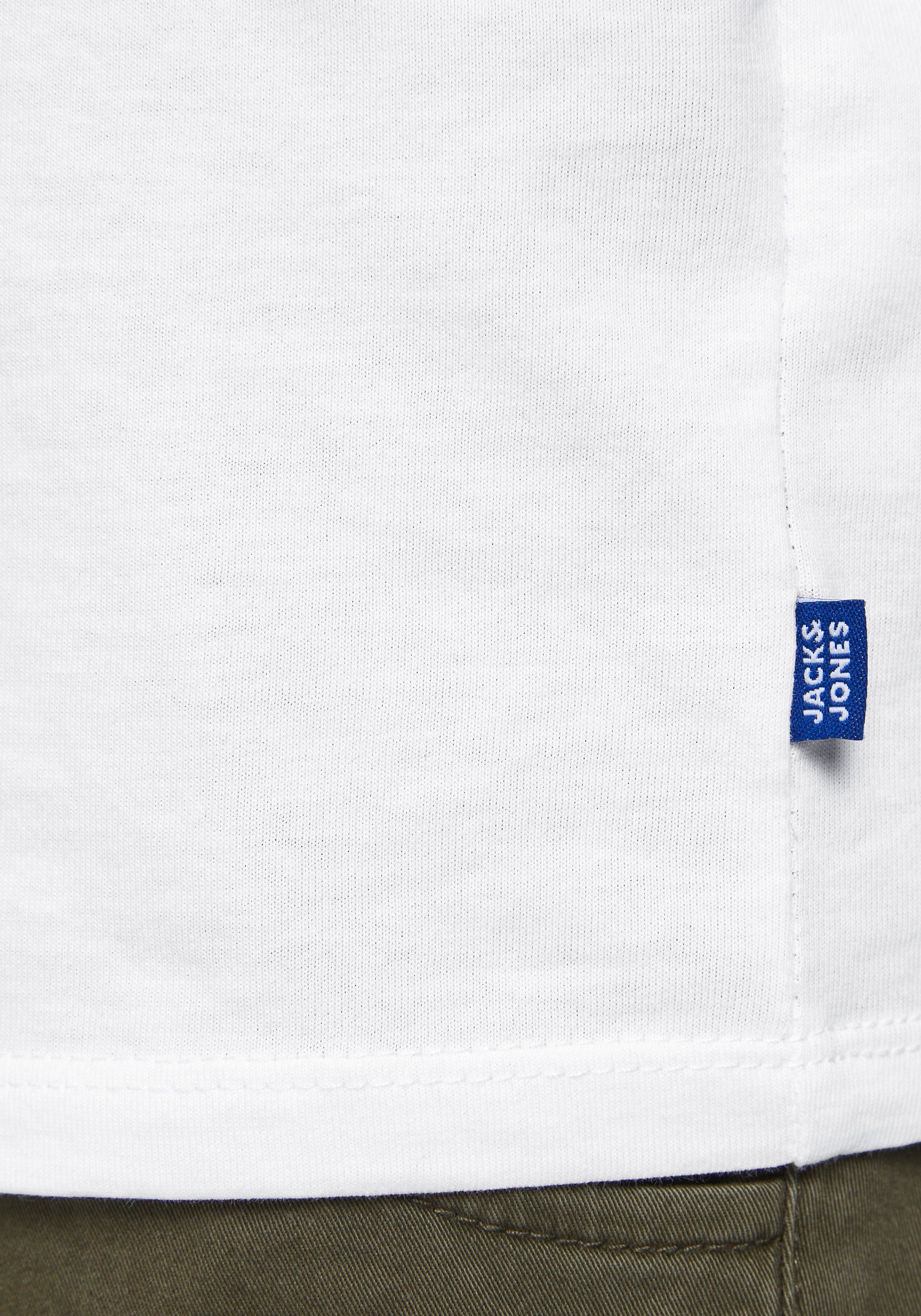 Jack & Jones Junior Rundhalsshirt JJEORGANIC figurbetont, atmungsaktiv, kombinierbar unifarben, casual, slim fit, Jersey, Rundhals