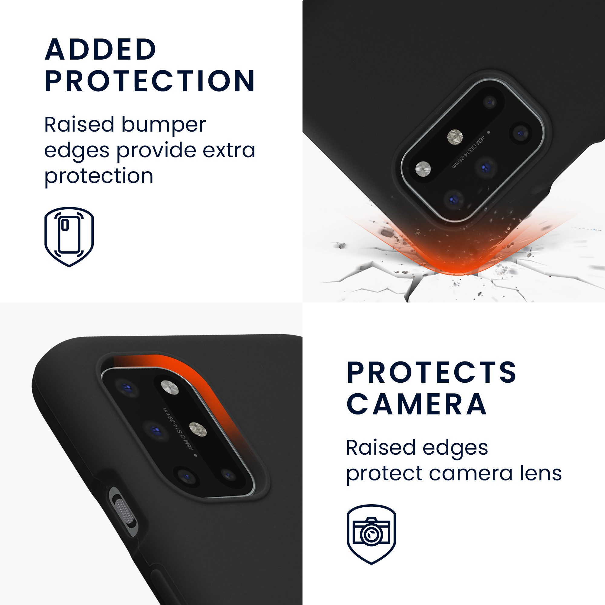 kwmobile Handyhülle Handyhülle für OnePlus 8T Hülle, Weiches Handy Silikon Case - Schutzhülle Cover