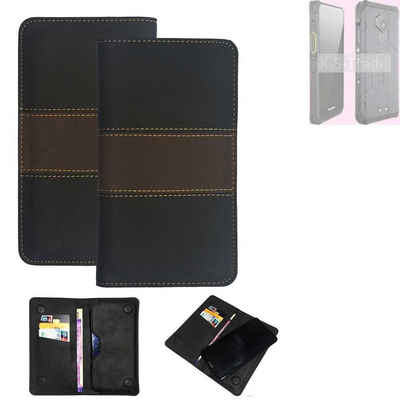 K-S-Trade Handyhülle für RugGear RG880, Hülle Handyhülle Schutzhülle Walletcase Bookstyle Tasche Schutz