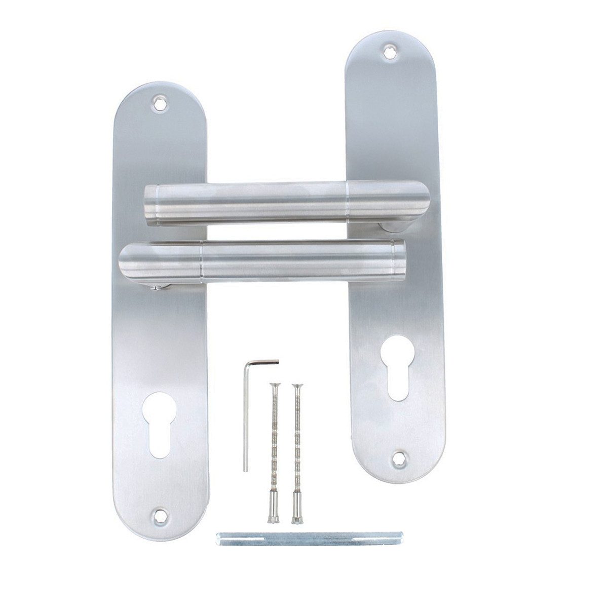 MS Beschläge Türgriff Edelstahl Langschildgarnitur Türdrücker Türklinke, Sc günstig online kaufen
