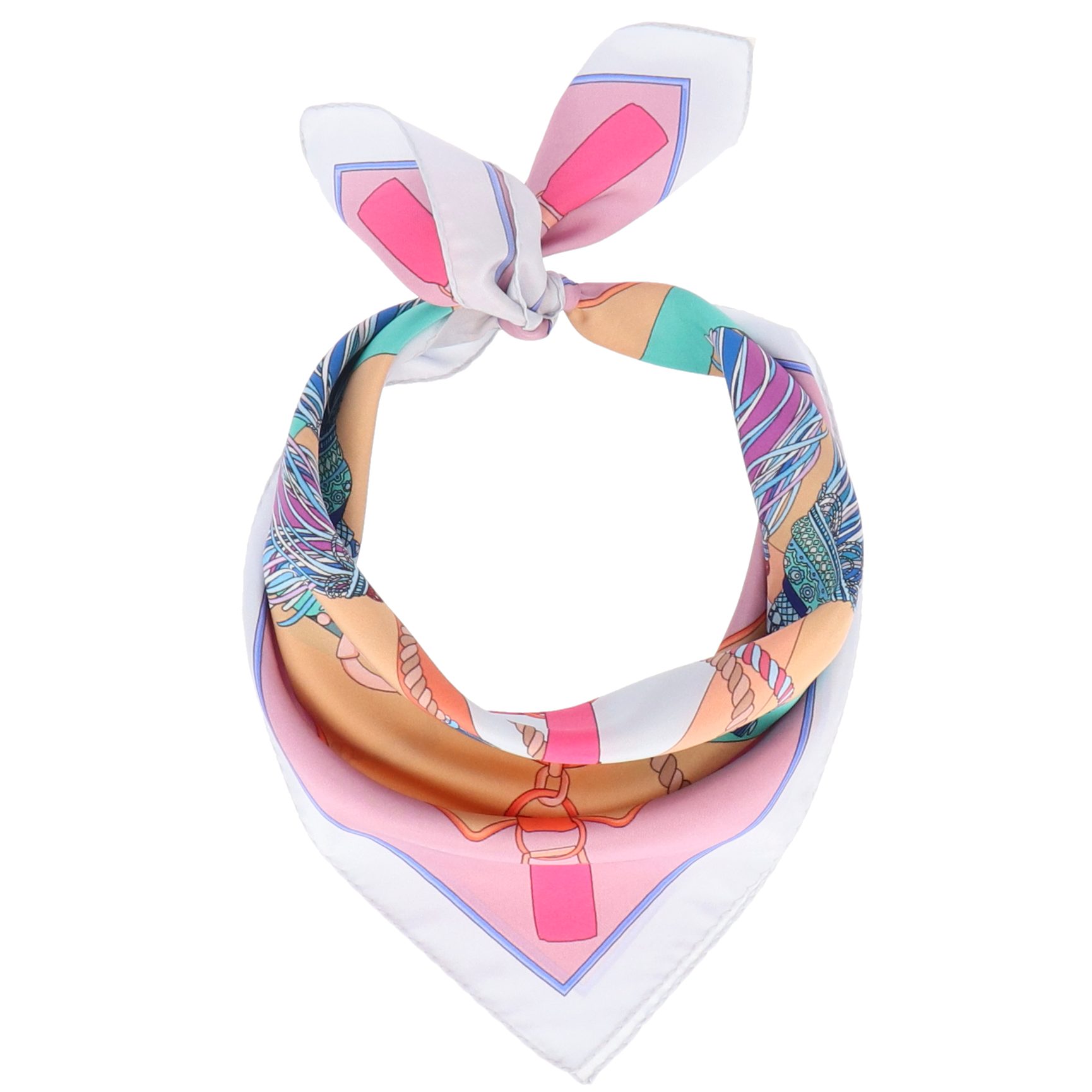 halsüberkopf Accessoires Modetuch Tuch Reiter, reine Seide!