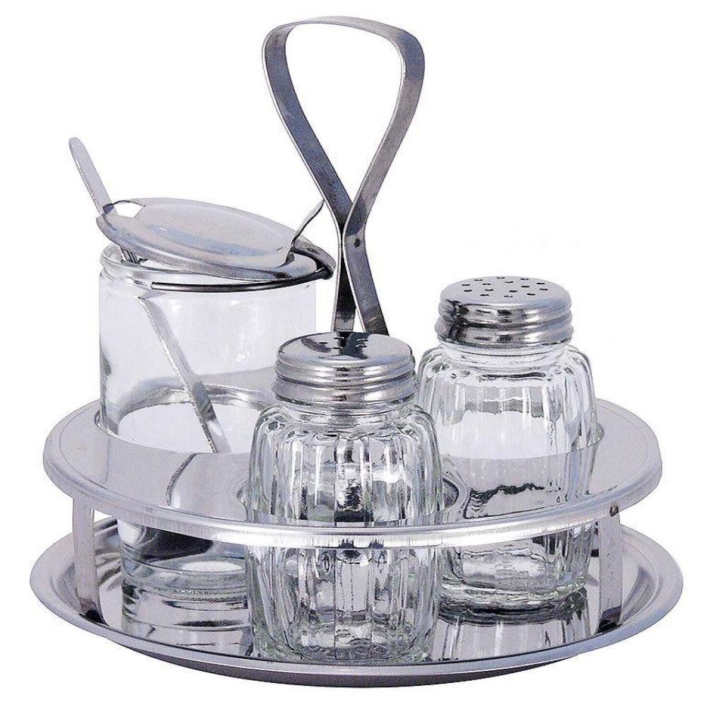 Contacto Menage-Set Menage Salz Pfeffer Senf Rund Contacto 123/003