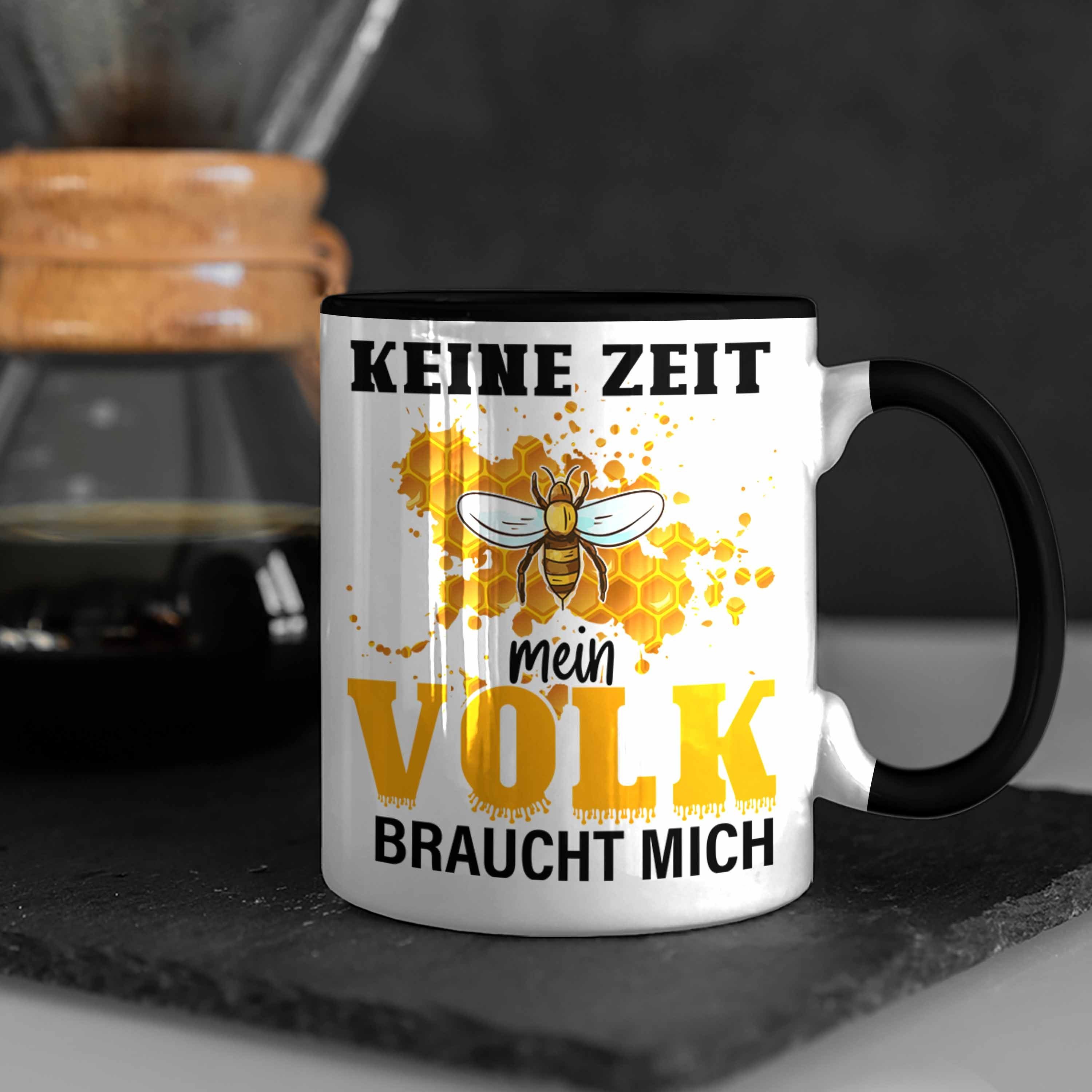 Trendation Tasse Mich Tasse Schwarz Geschenkidee Imker Bienen Keine Volk Bienenzüchter Trendation - Honig Zeit Mein Imkeri Braucht Geschenk