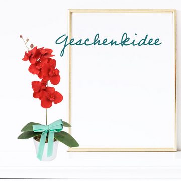 Kunstorchidee Orchidee kunstblumen Orchideen künstlich orchideentopf kunstblumen 602 Kunstorchidee, PassionMade, Höhe 50 cm, künstliche Orchidee wie echt im Topf