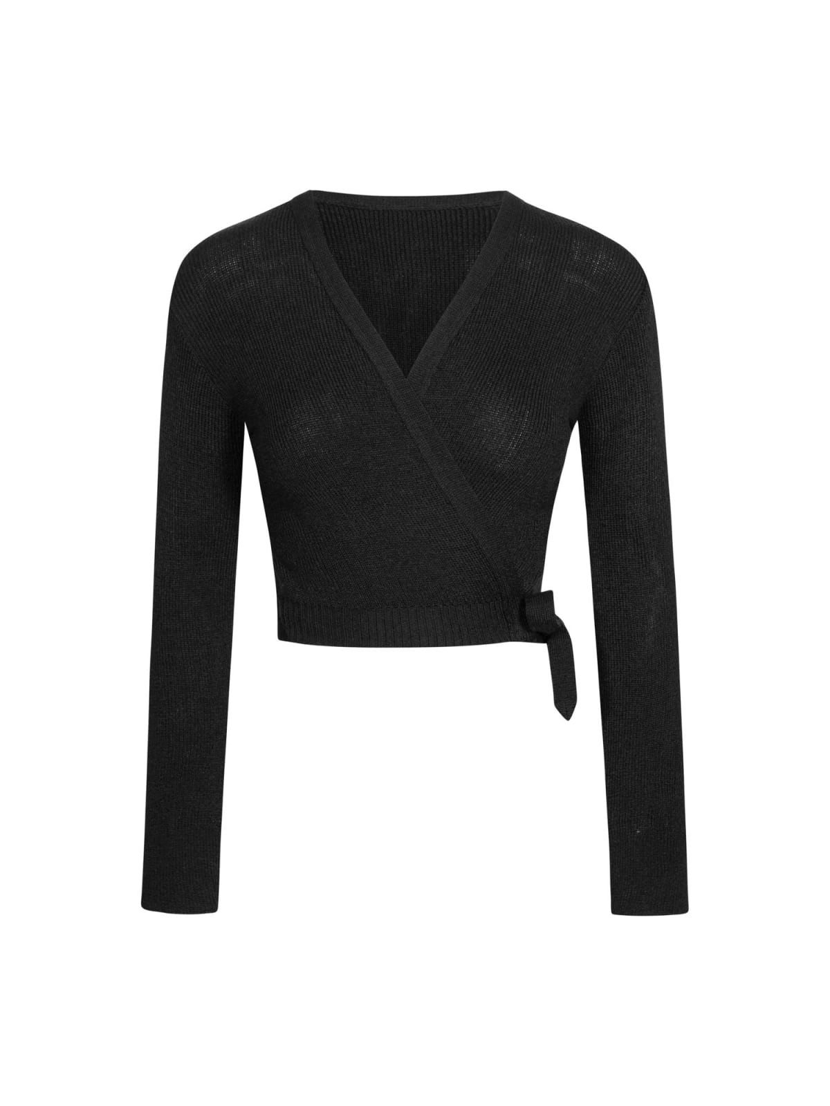 Rumpf Yoga-Wickeljacke Wickeljacke Elisa Atmungsaktiv, Elastischer Bund
