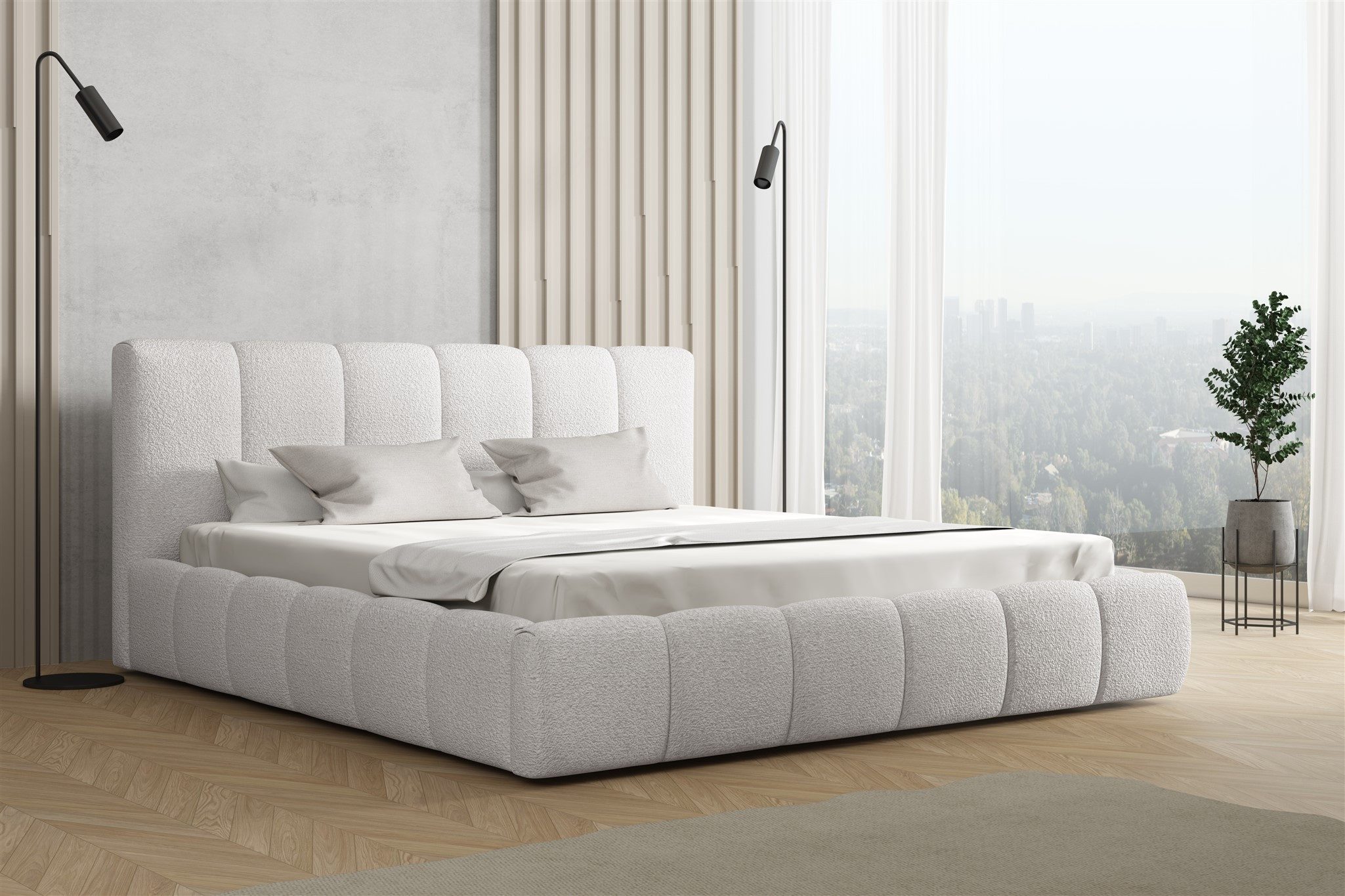 Fun Möbel Polsterbett Doppelbett GIULIA in günstig online kaufen