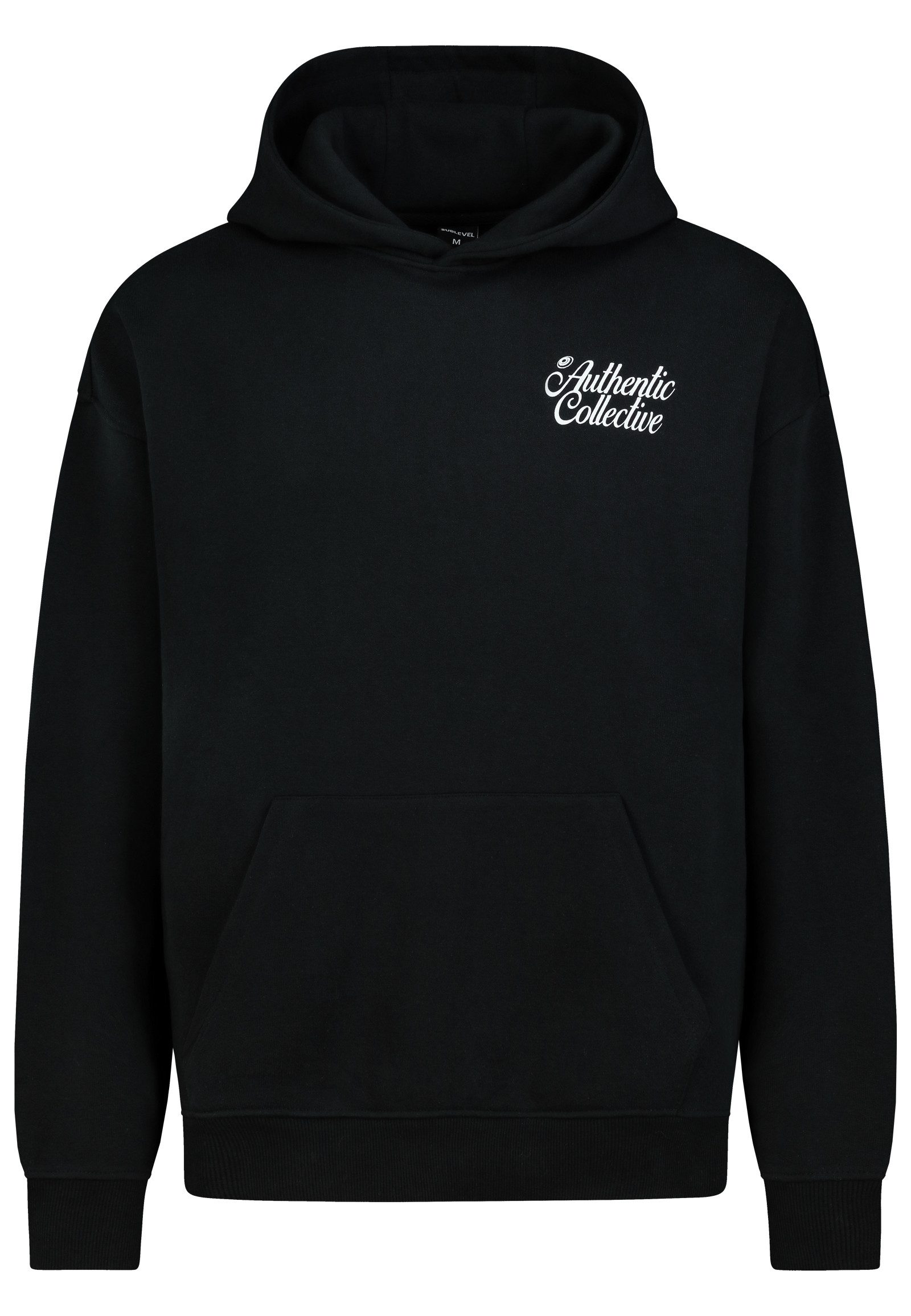 SUBLEVEL Hoodie mit Logo-Schriftzug, Kängurutasche Print Sweat Hood günstig online kaufen