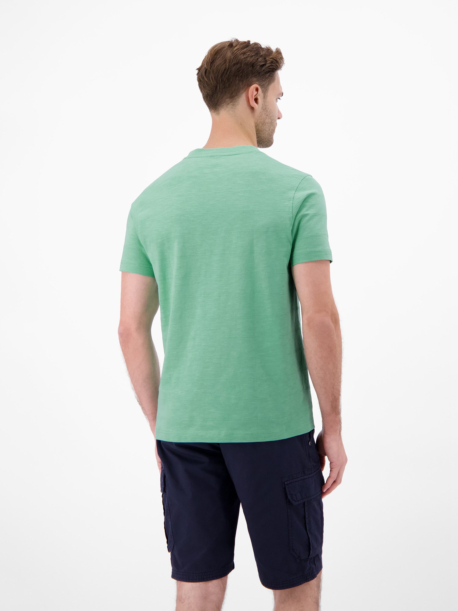 LERROS T-Shirt T-Shirt mit V-Neck in Strickqualität günstig online kaufen