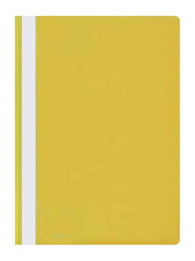 Stylex Schreibwaren Hefter 25 Schnellhefter PP Kunststoff Hefter gelb