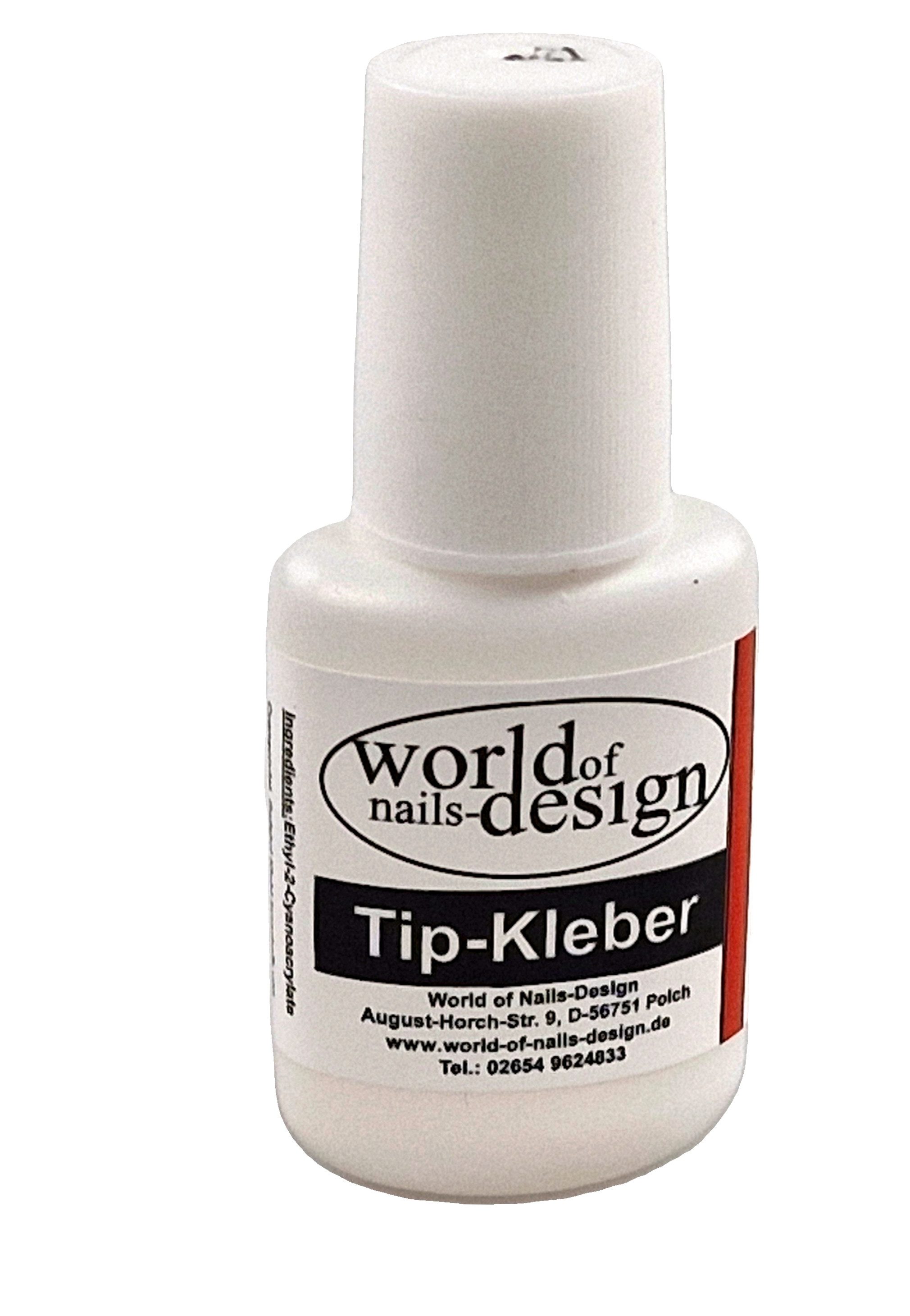 World of Nails-Design Nageldesign Zubehör Nagelkleber für künstliche Fingernägel extra stark, starker Halt