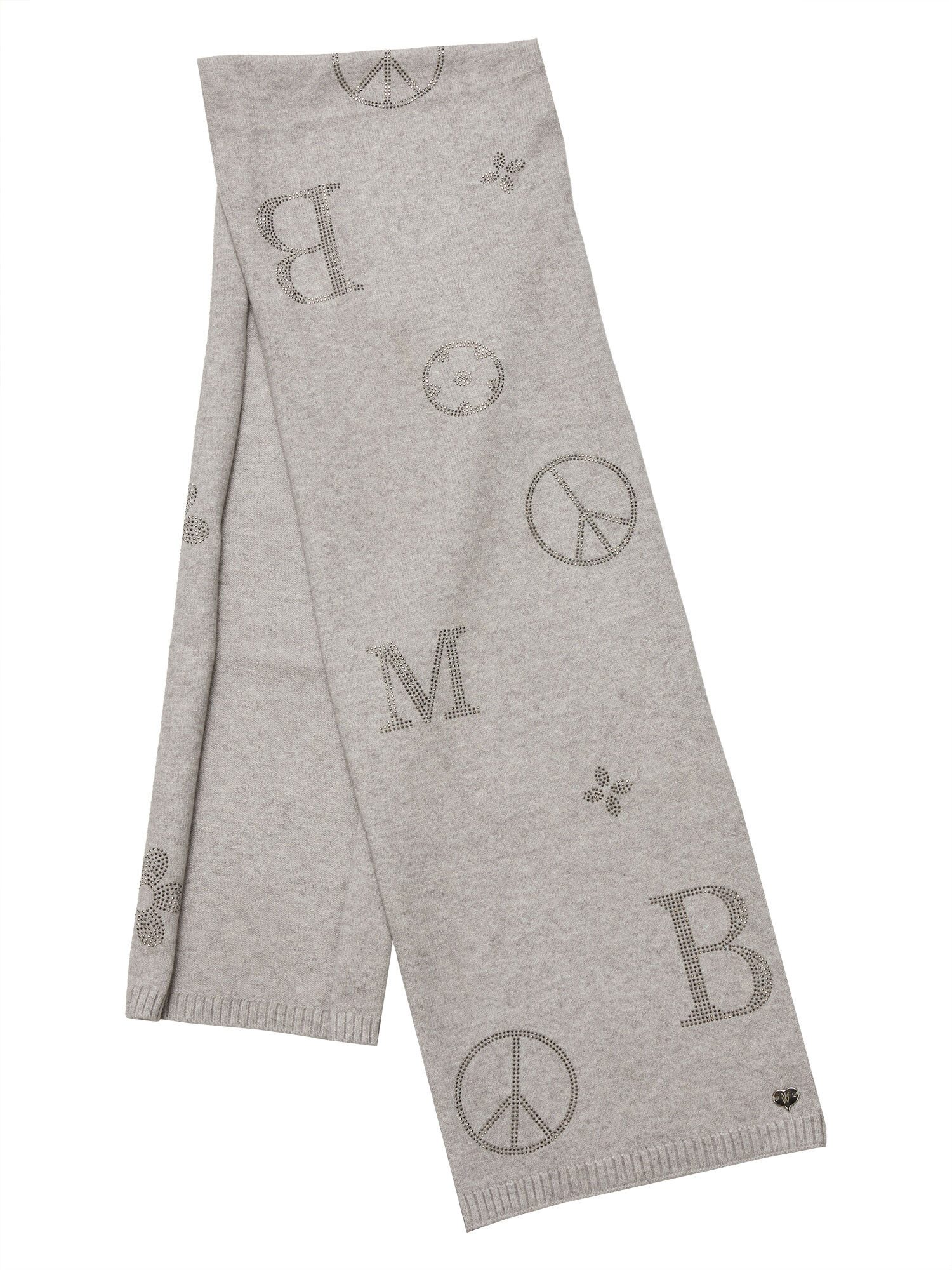 MONACO blue WEEKEND Longpullover Longshirt Figurumspielend (2-tlg) mit Schal