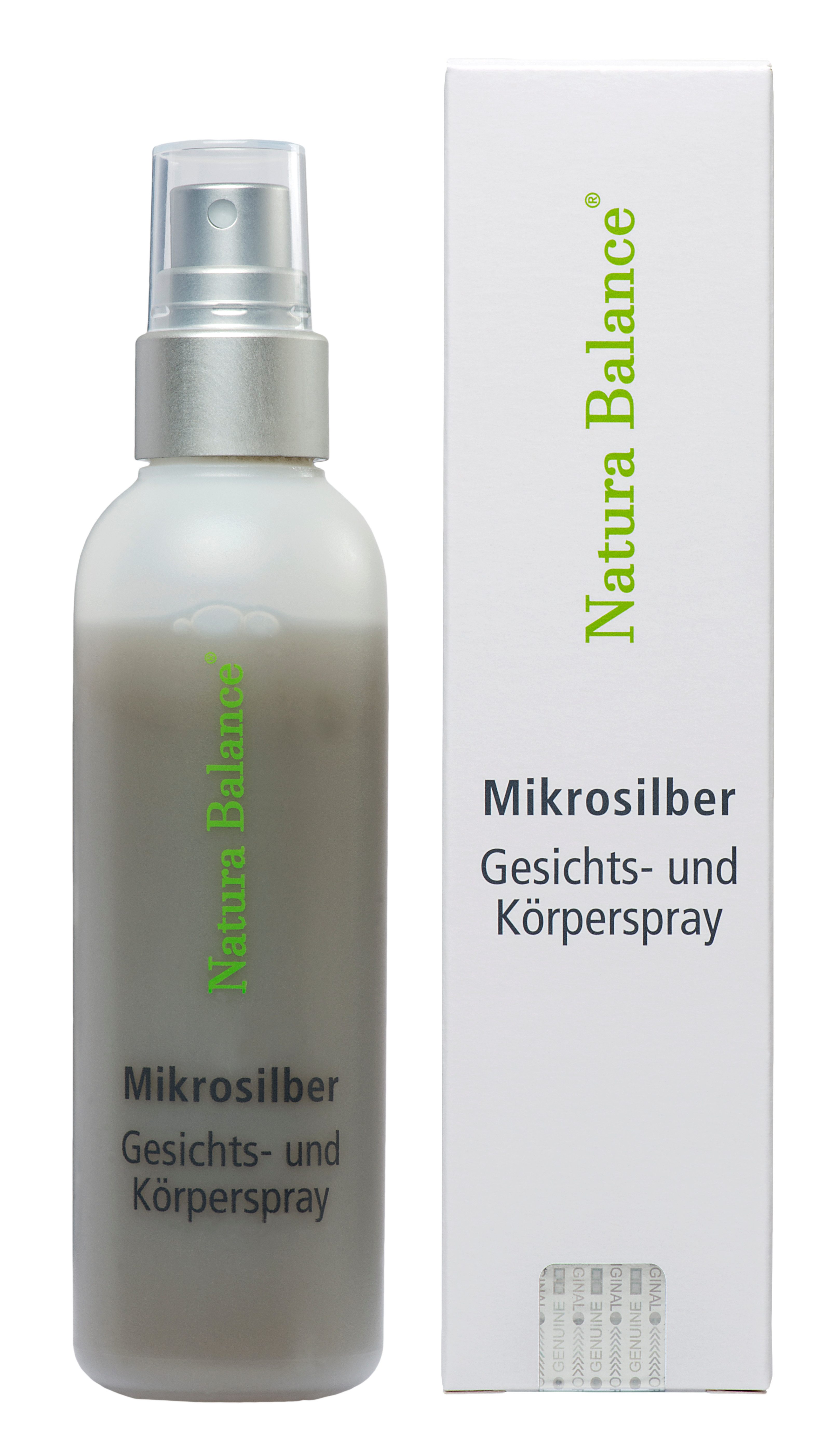 Natura Balance Gesichts- und Körperspray Microsilber Gesicht Körperspray 100 ml Spray Mikrosilber Silberspray