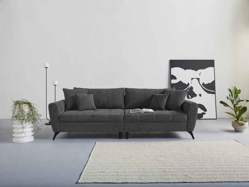 INOSIGN Big-Sofa Lörby, auch mit Aqua clean-Bezug, feine Steppung im Sitzbereich, lose Kissen