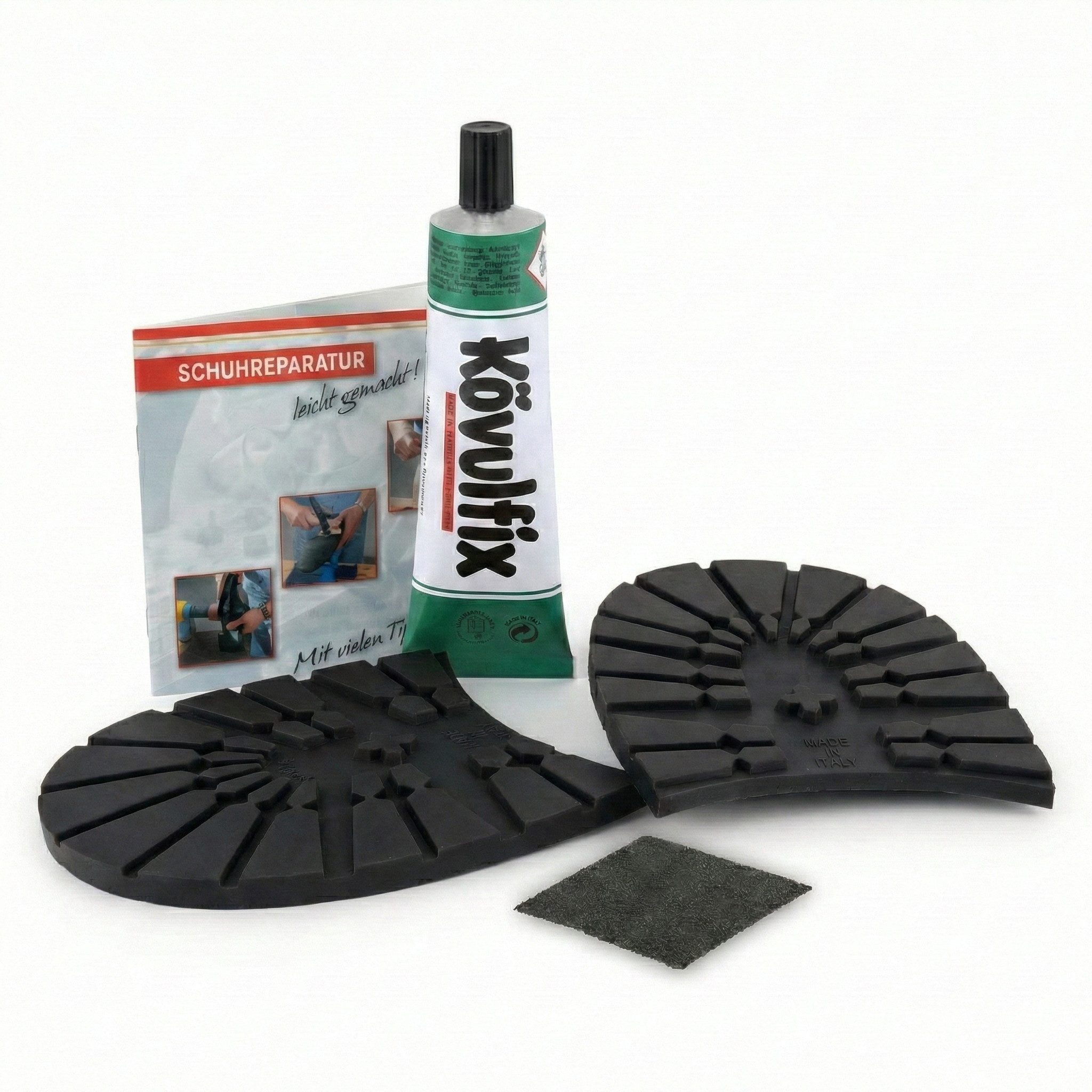 Langlauf Schuhbedarf Reparatur-Set für die Schuhreparatur Absatzreparatur-Set inkl. Kleber und Anleitung