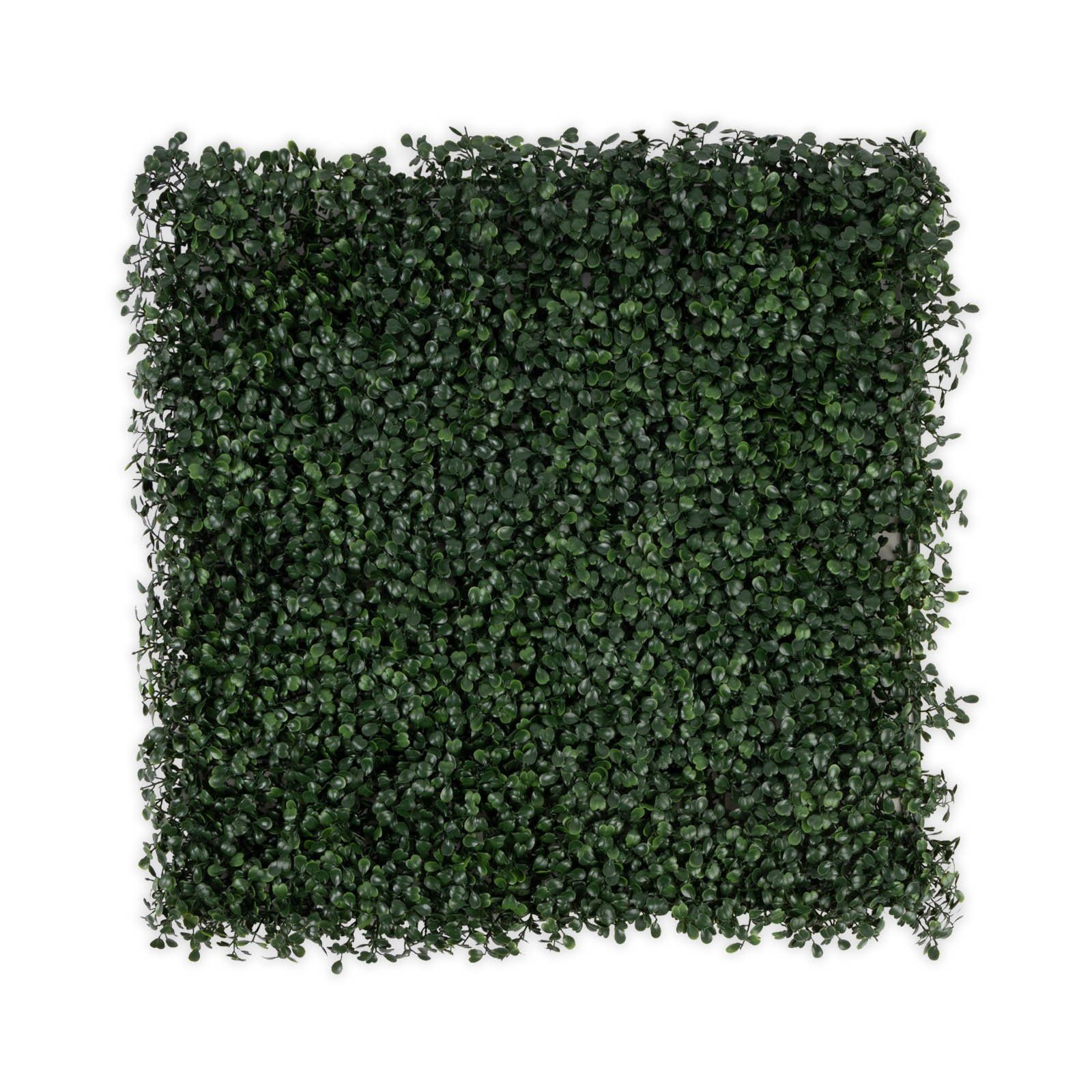 Kunstpflanze Pflanzenwand Arelie Dark-Green, Kubus, UV-beständig günstig online kaufen