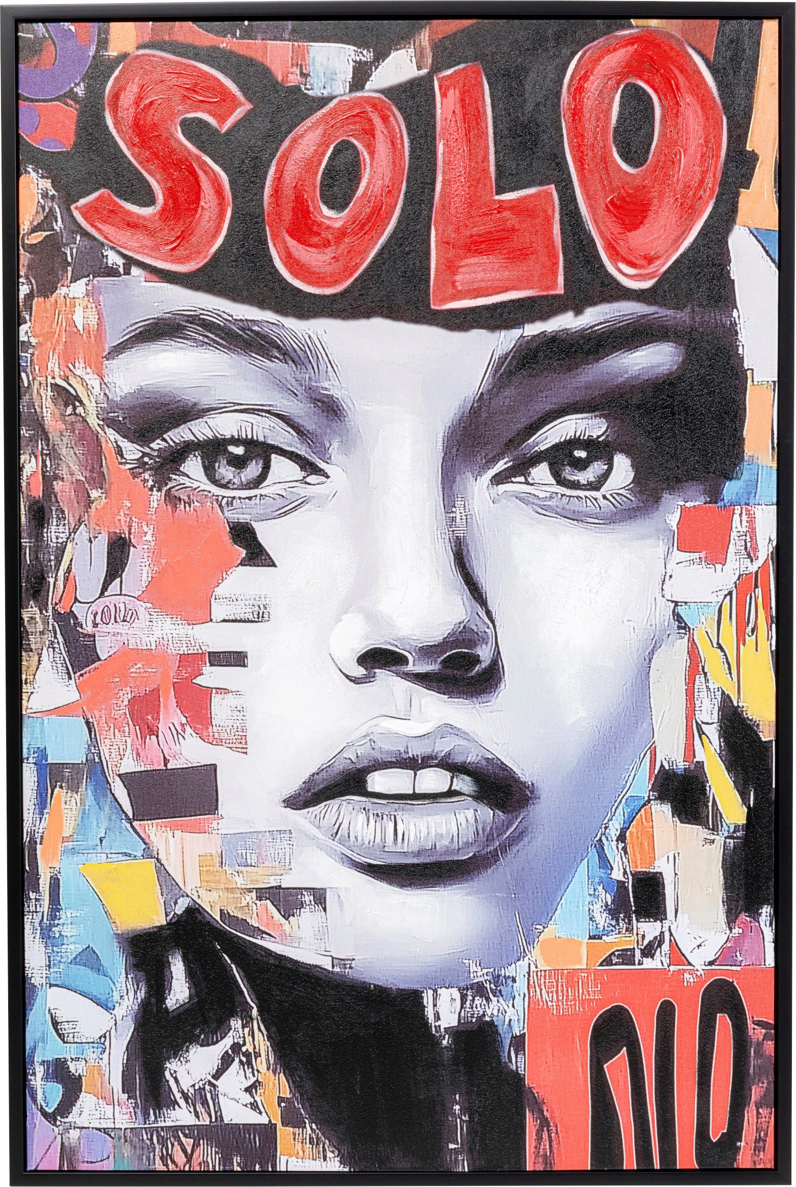 Kare Design Bild mit Rahmen Gerahmtes Bild Seventies Collage 50x40cm