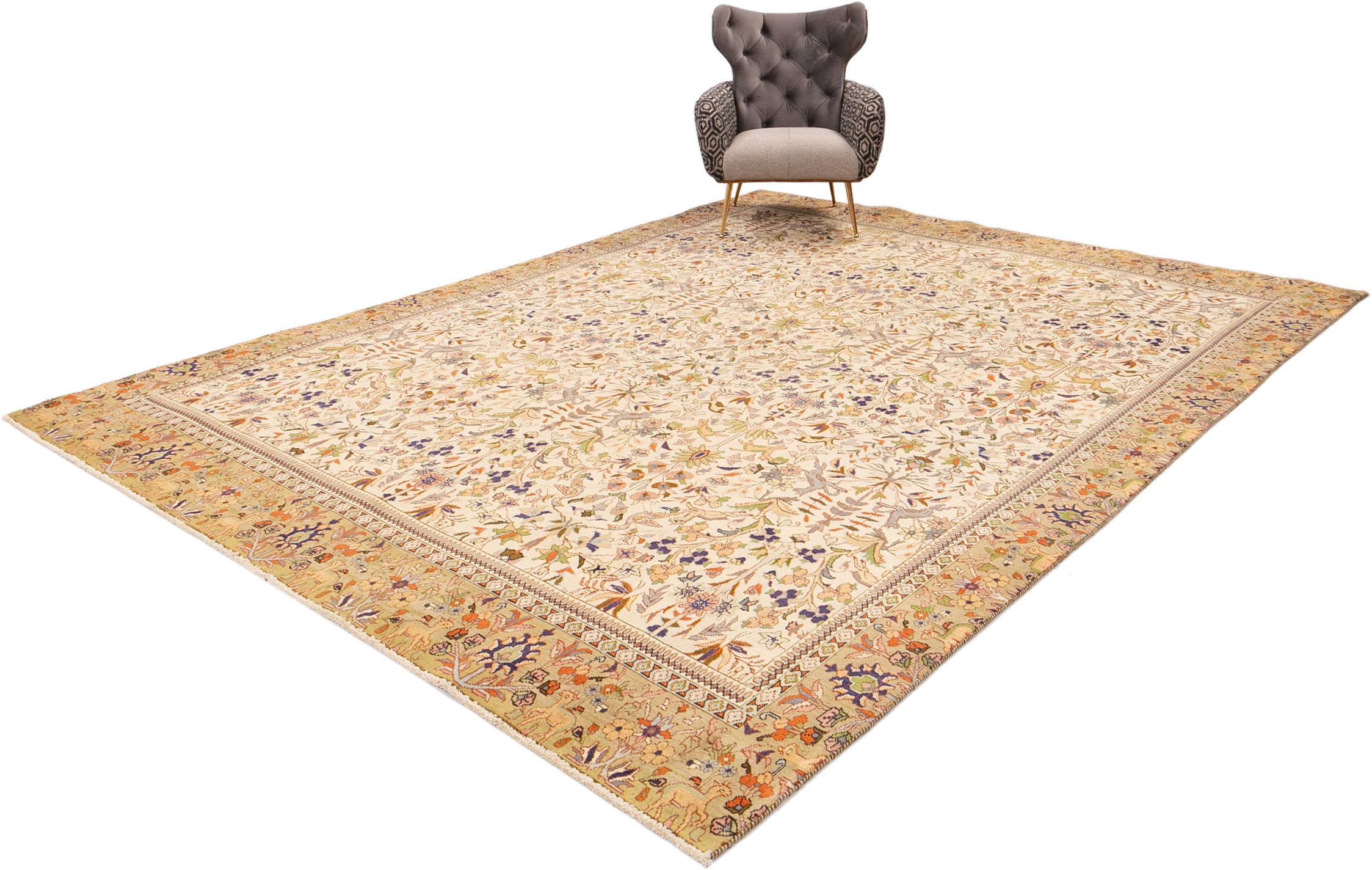 Carpet Avenue Teppich Tabriz Tabatabai Patina 368x274, Rechteck, Höhe: 7 mm