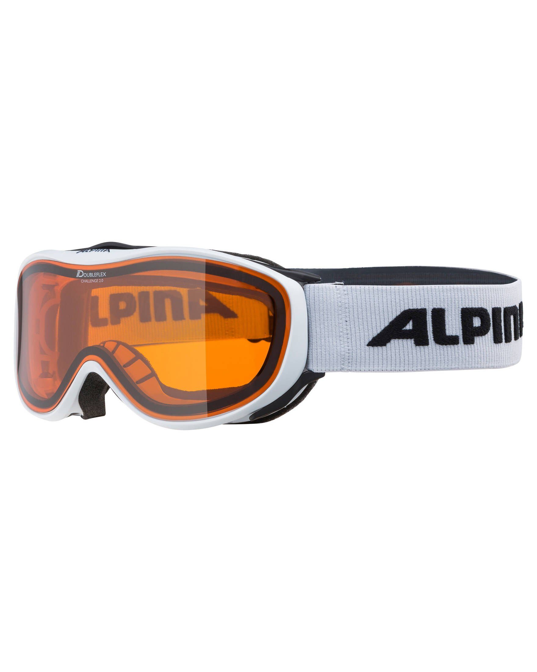 Alpina Sports Skibrille Kinder Skibrille CHALLENGE 2.0 white-white matt