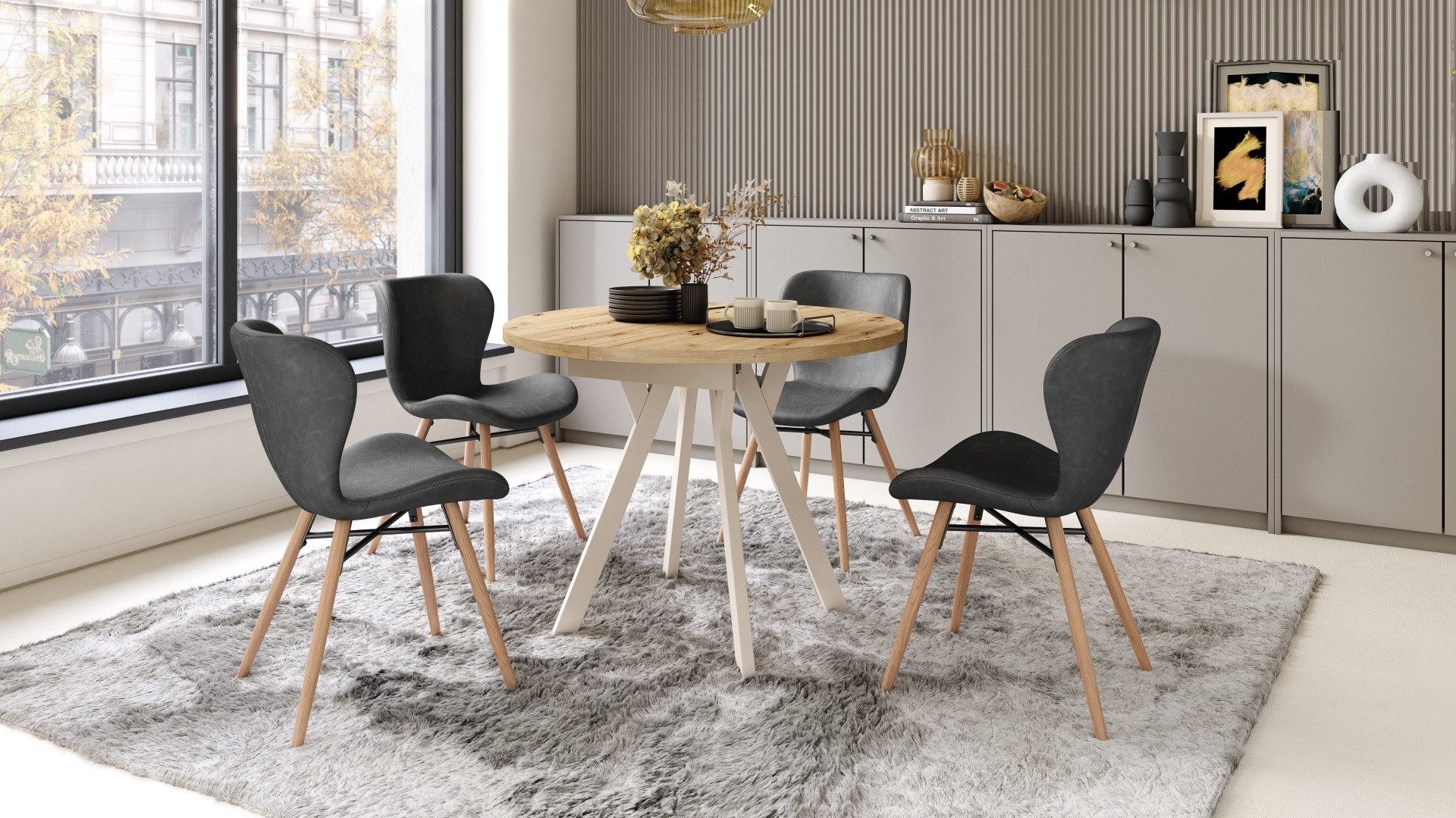 designimpex Esstisch Design Esstisch Aldo ausziehbar günstig online kaufen