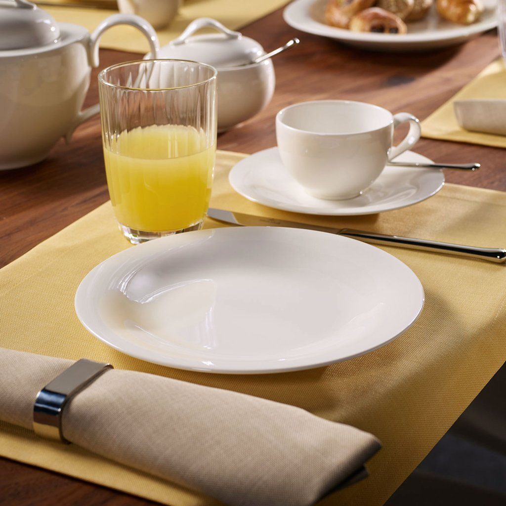 Villeroy & Boch Frühstücksteller New Cottage Basic Frühstücksteller, (1 St), Premium Porcelain, mikrow.- & spülm.sicher, Made in Germany