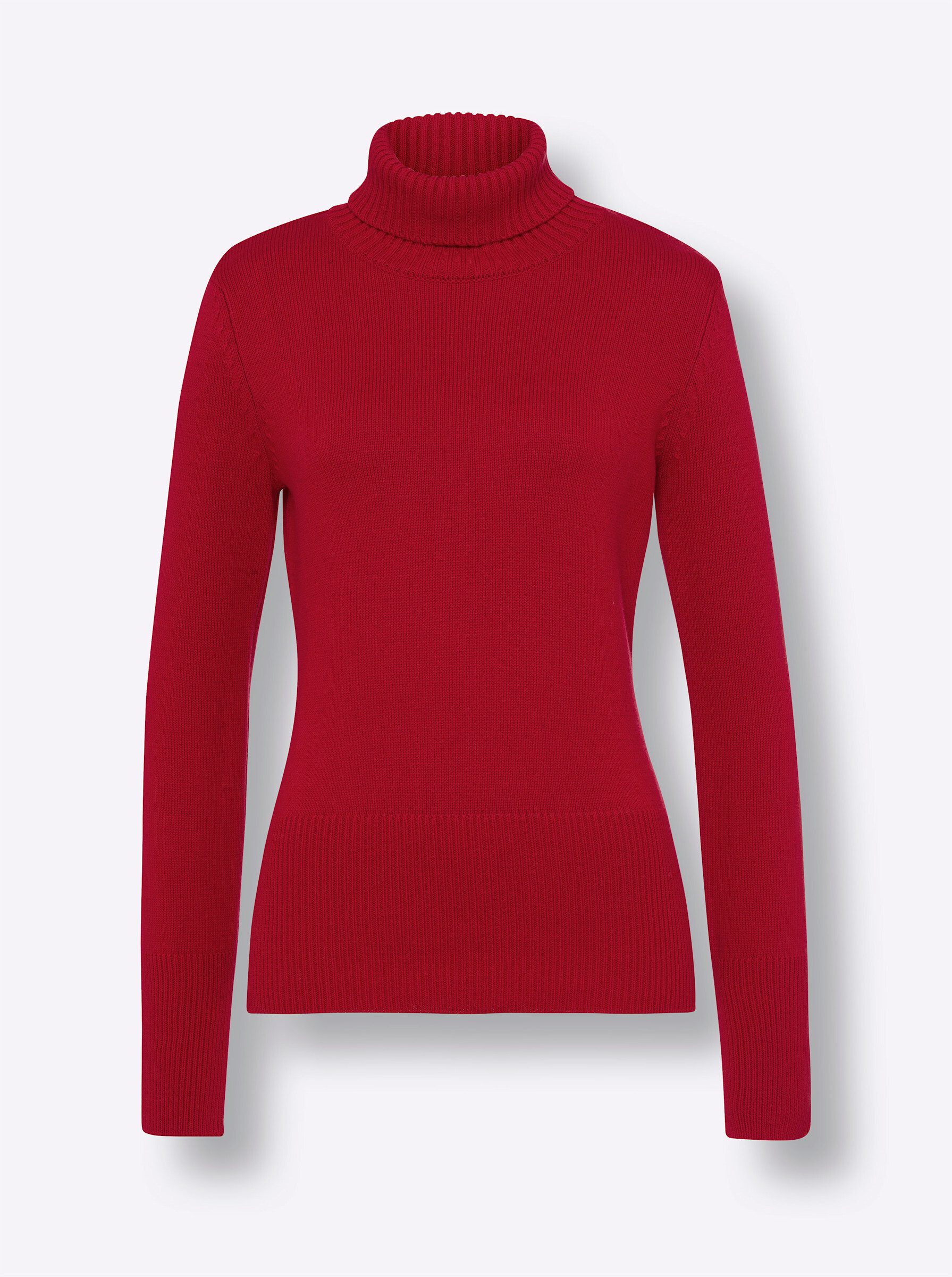 heine Strickpullover Rollkragen-Pullover Langarm Feinstrick
