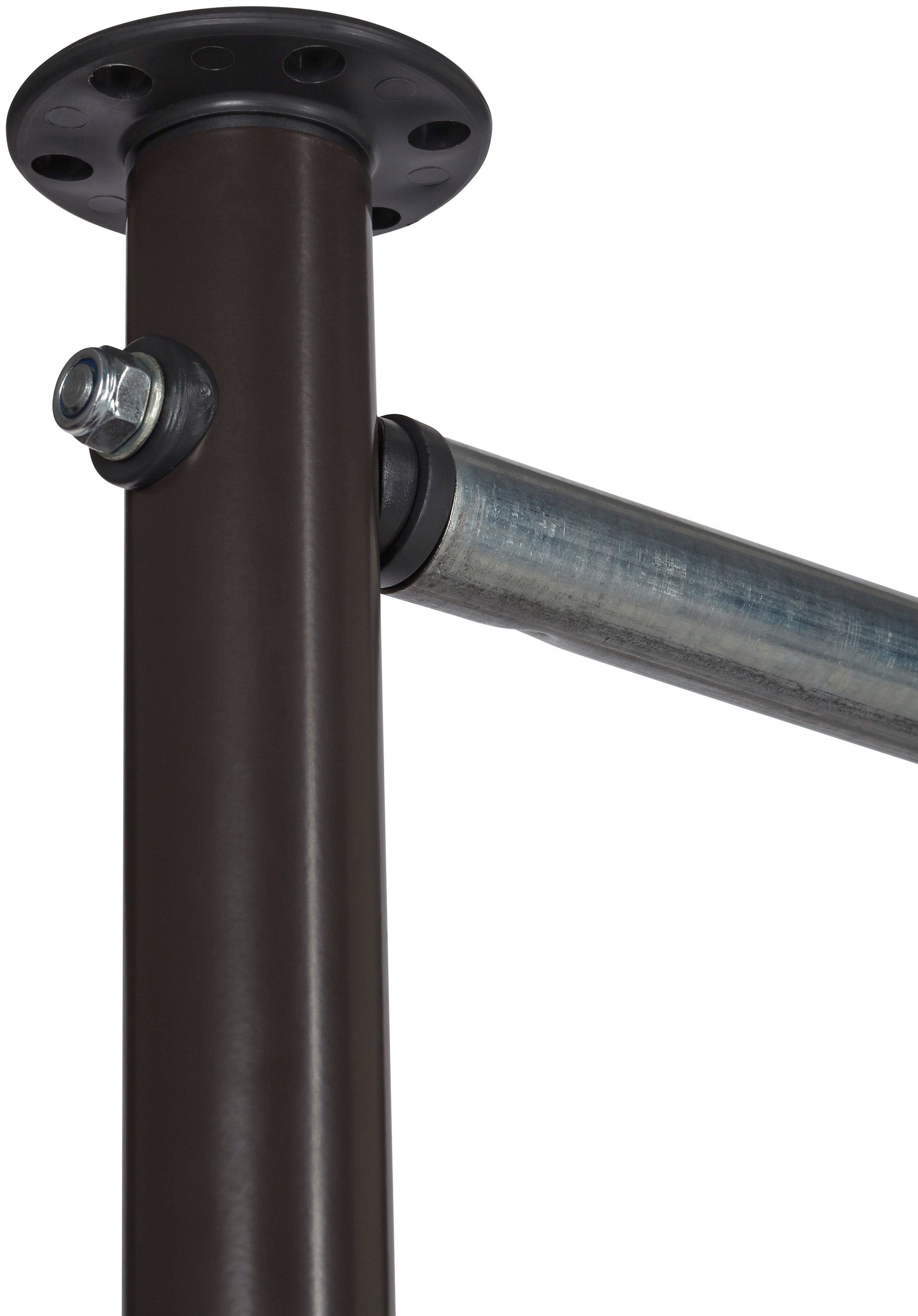 Angerer Freizeitmöbel Klemm-Senkrechtmarkise weinrot/weiß, BxH: 120x225 cm