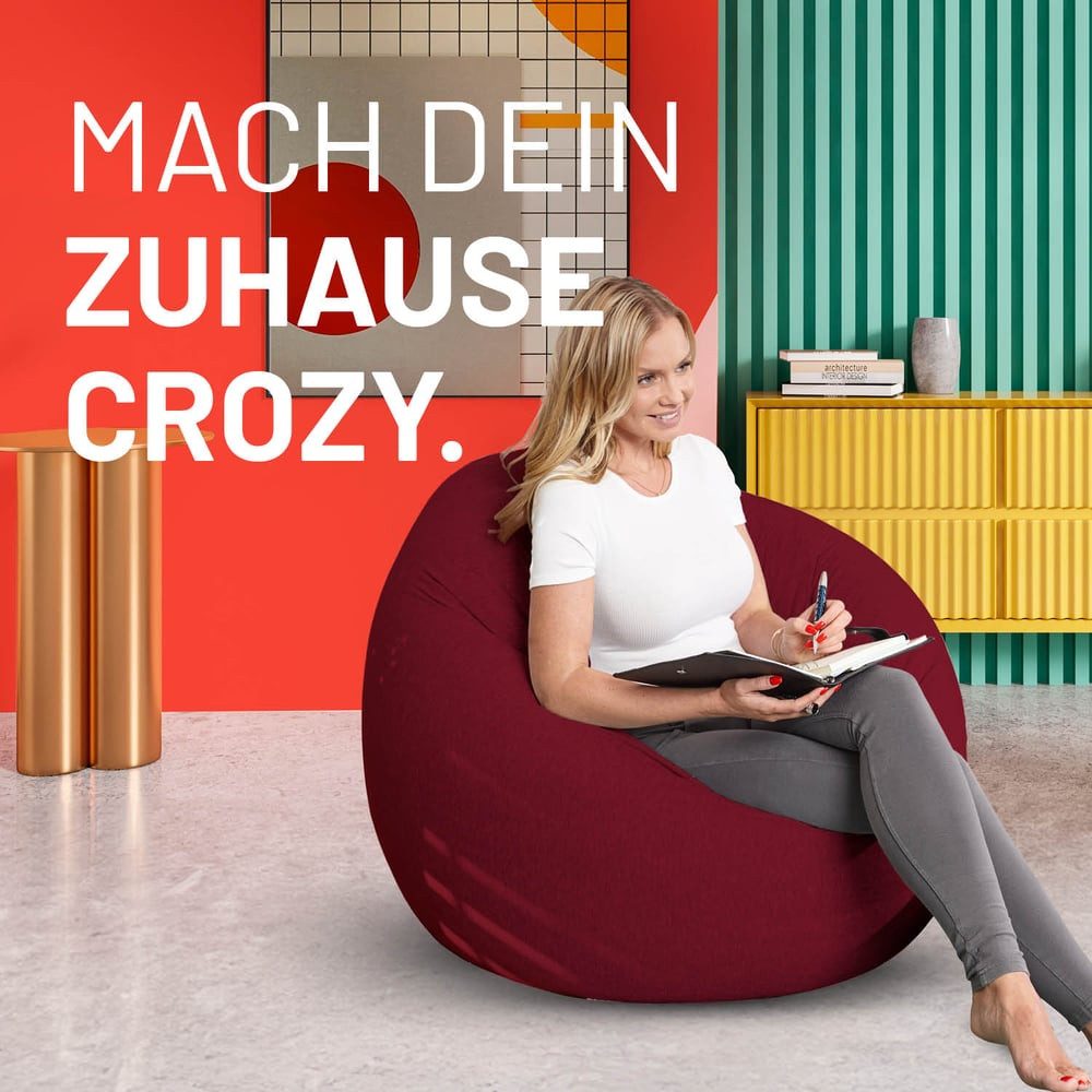 Lumaland Sitzsack Flexi Comfort, Bodenkissen Lounge 250l & 300l Bean Bag