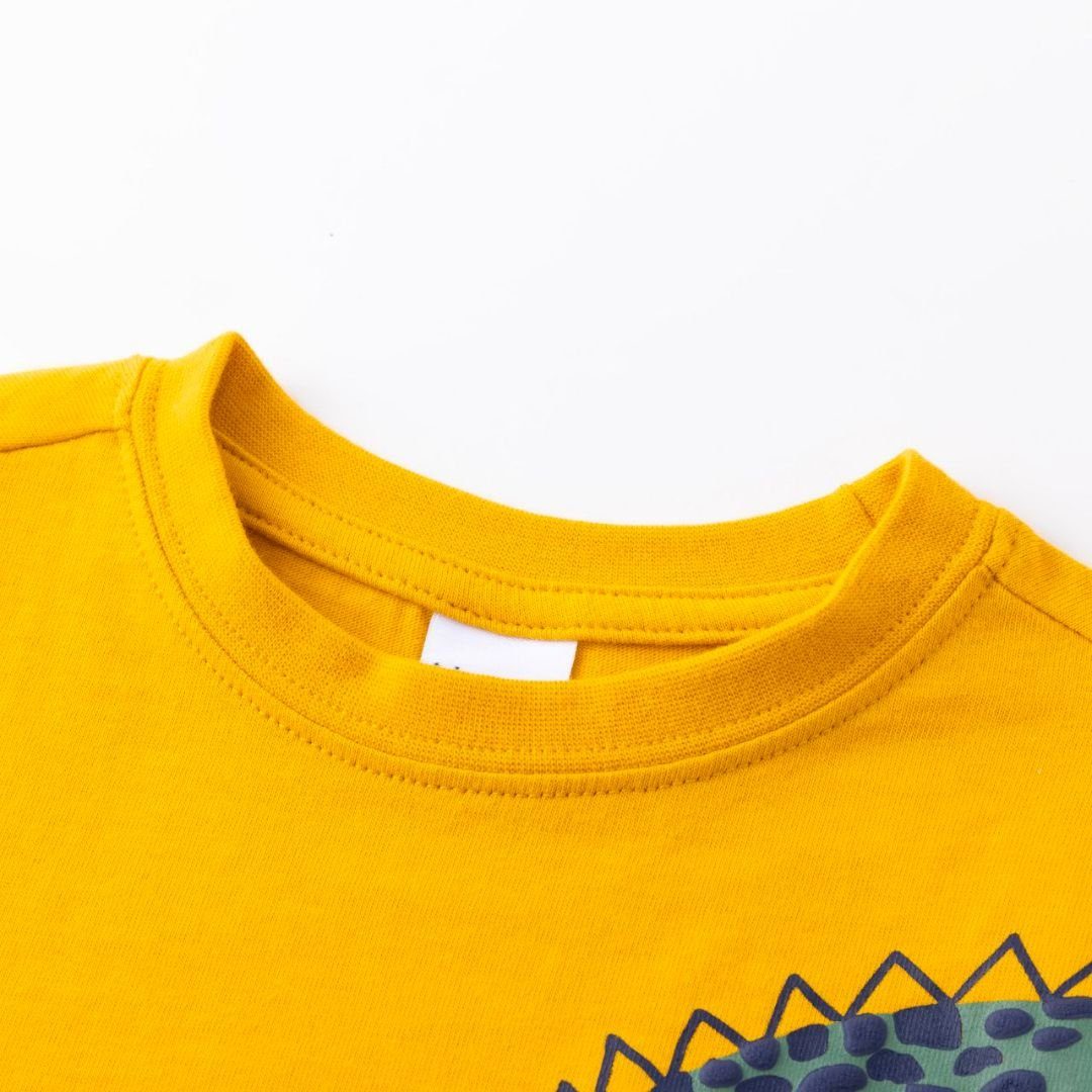 suebidou Longsleeve Langarm T-Shirt Jungen Oberteil gelb mit Print | Rundhalsshirts