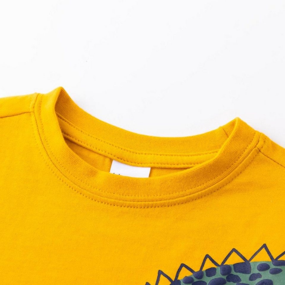 suebidou Longsleeve Langarm T-Shirt Jungen Oberteil gelb mit Print
