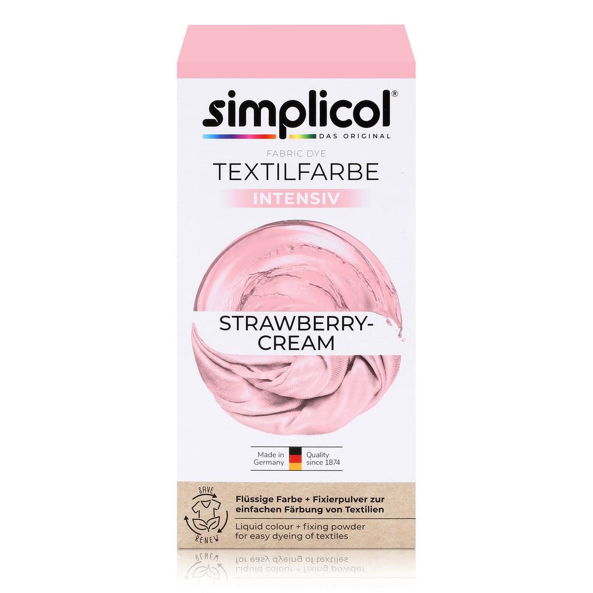 Textilfarbe Simplicol Textilfarbe intensiv Strawberry-Cream - Einfaches Färben (1e