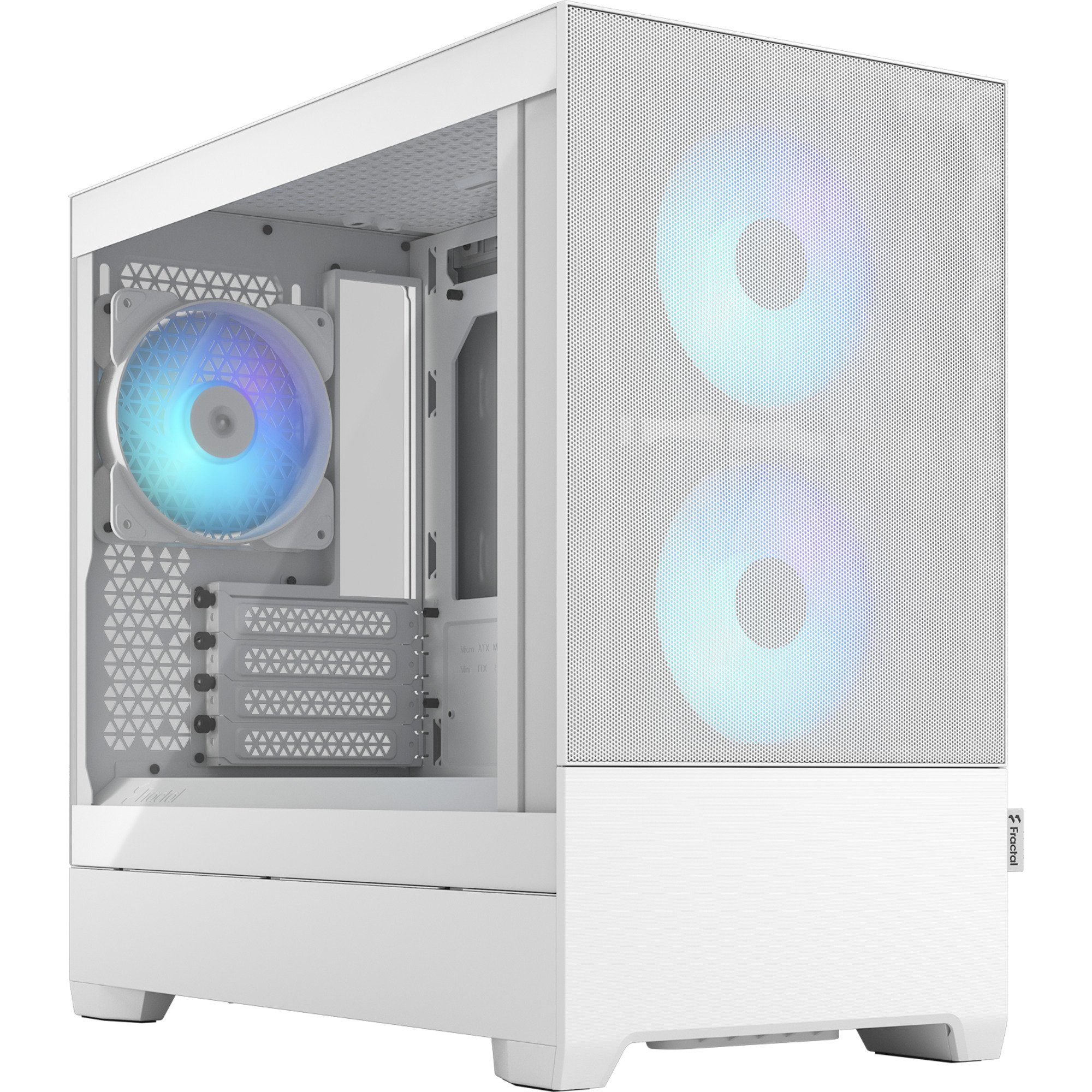 Fractal Design PC-Gehäuse Pop Mini Air RGB White TG Clear Tint