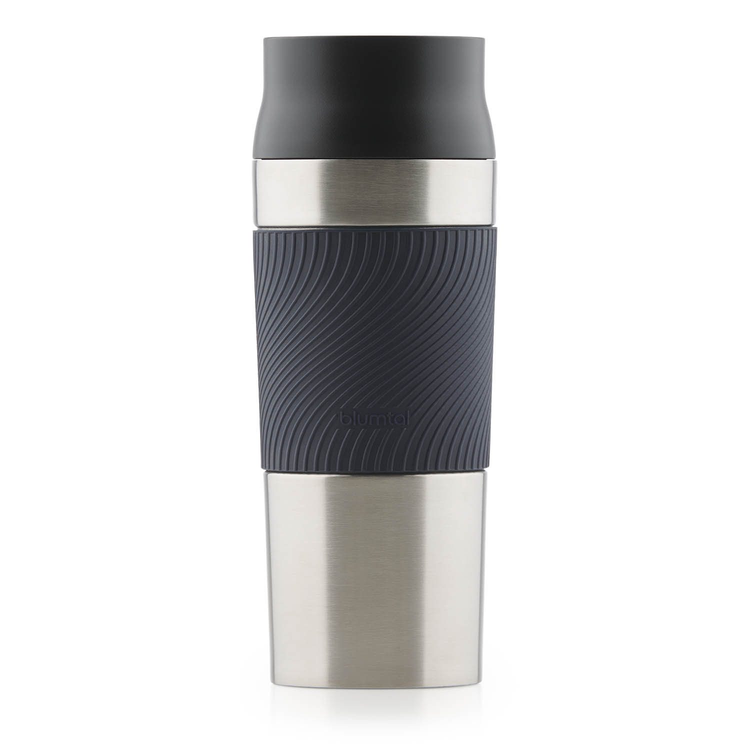 Blumtal Isolierflasche Thermobecher Classic aus Edelstahl - auslaufsicher Becher to go, hält 4h heiß/ 8h kalt, 360° Trinköffnung, Easy Quick-Press-Verschluss