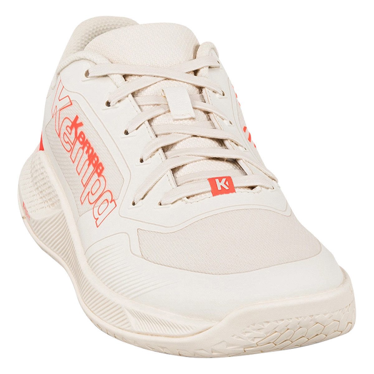beige/fluo rot