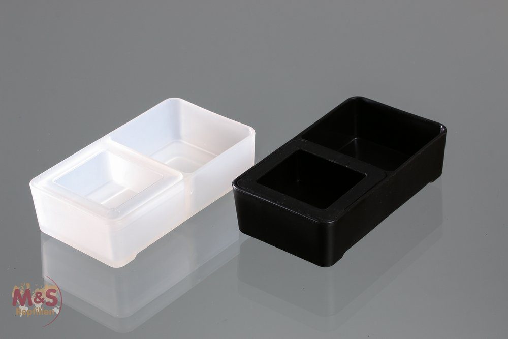 Terrarium Reptilien Futter / Trinkschale Kombination small (pro Stück/ Farbe w