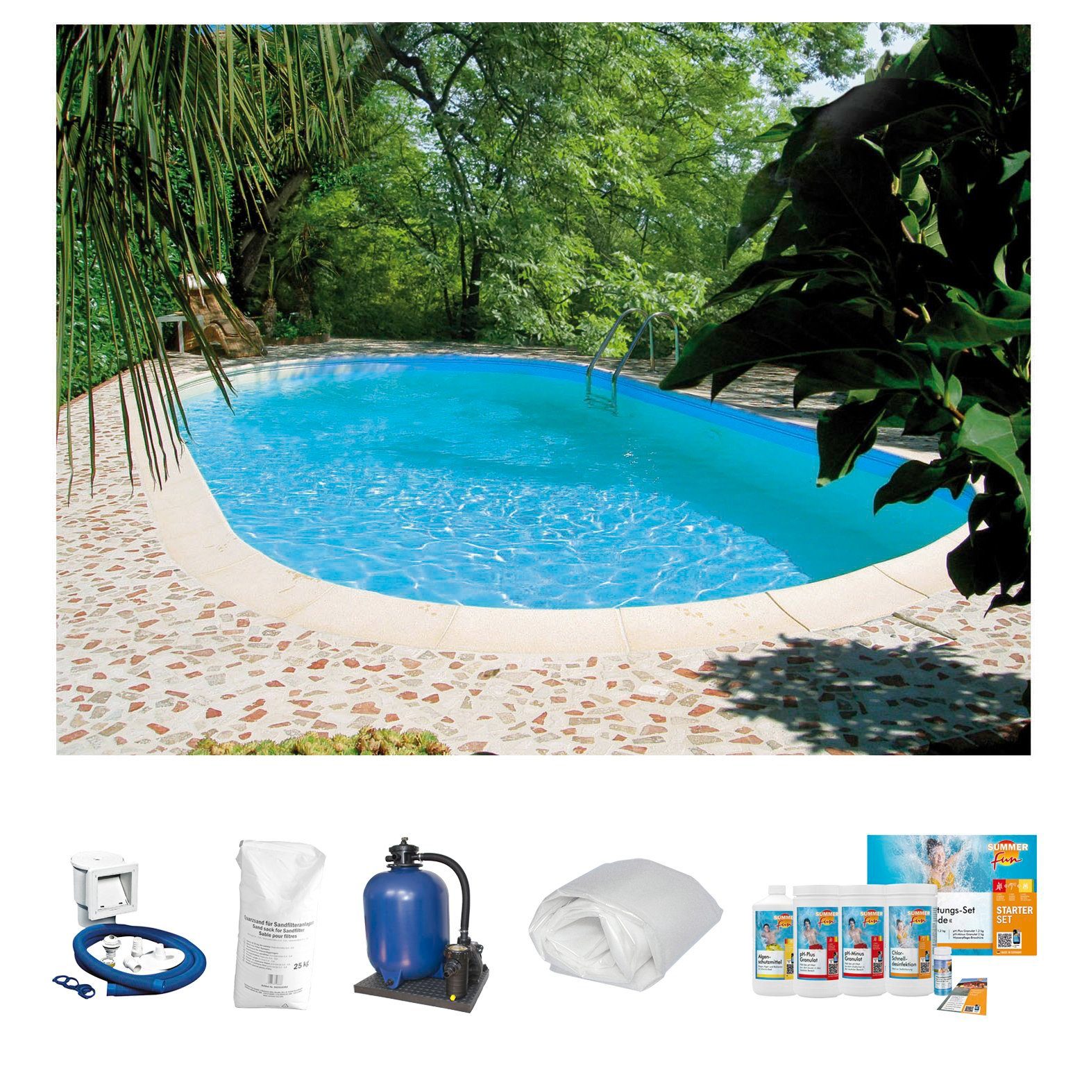 SUMMER FUN Ovalpool Premium Tahiti (Set) günstig online kaufen