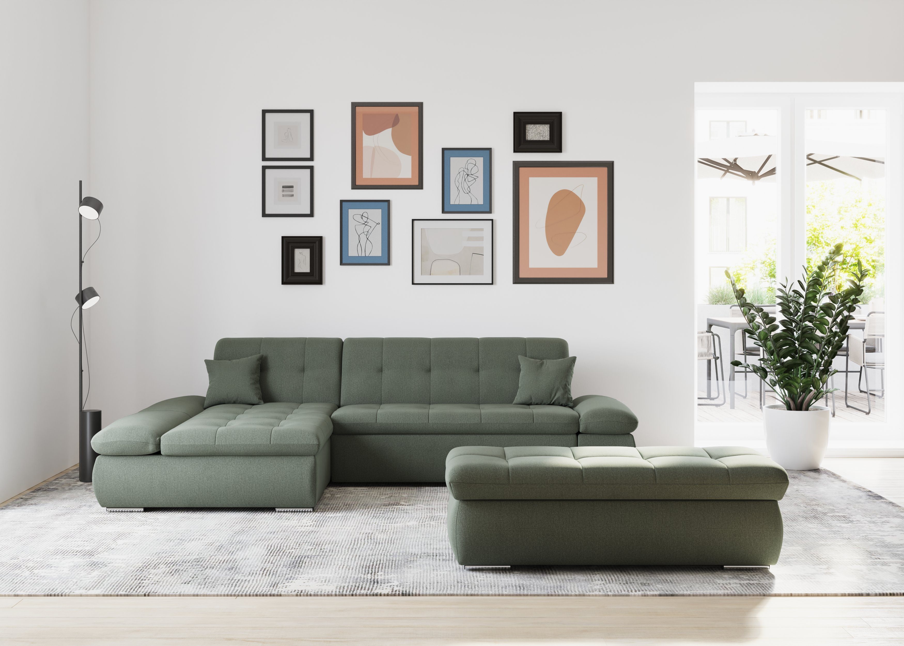 DOMO collection Ecksofa Moric, L-Form, XXL-Sofa günstig online kaufen