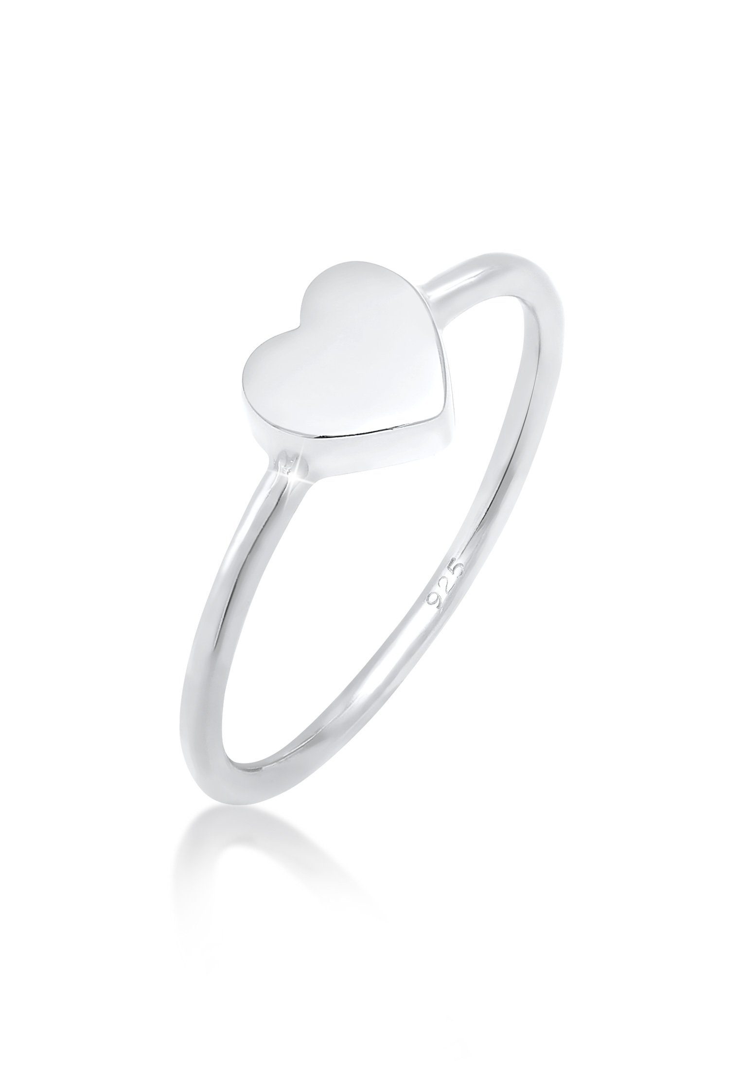 Elli Valentinstag Silber Zeitlos Fingerring 925 Herz Liebe