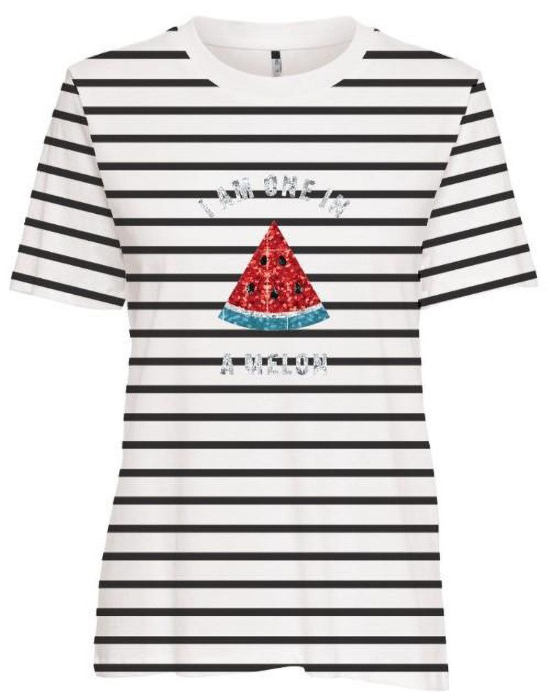 ONLY Kurzarmshirt ONLKITA S/S TEE JRS NOOS Baumwolle, regular fit