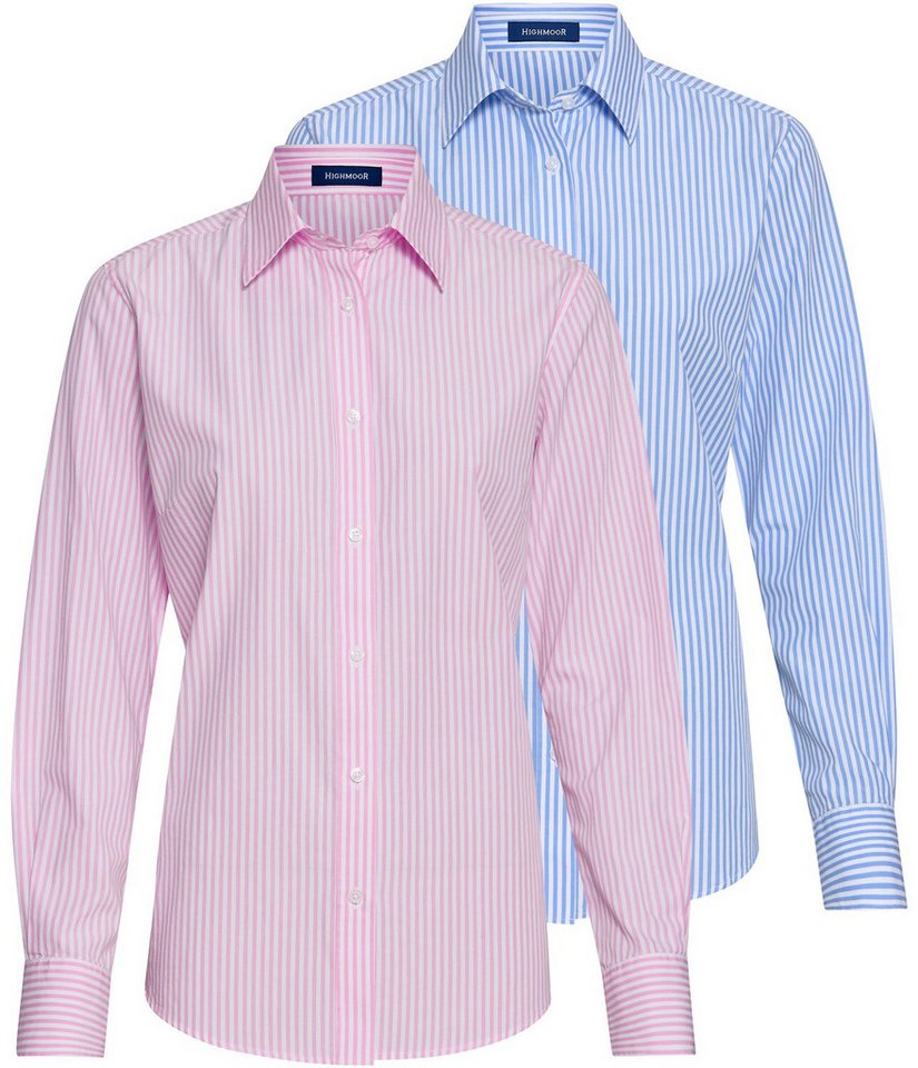 Highmoor Hemdbluse Blusen im Doppelpack