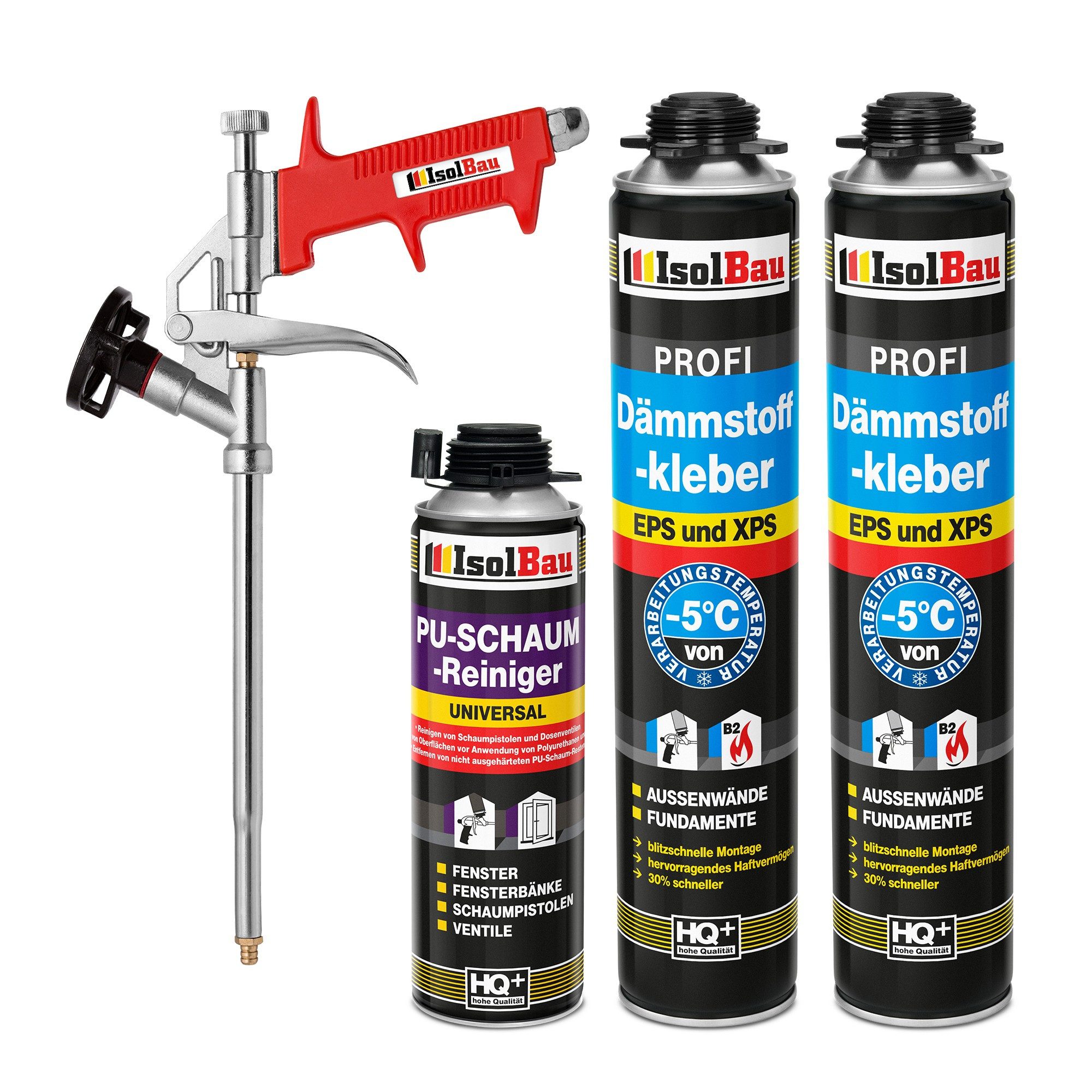 Montagekleber SET Dämmstoffkleber 2 x 750 ml B2 Kleber für Dämmung Perimeterkleber