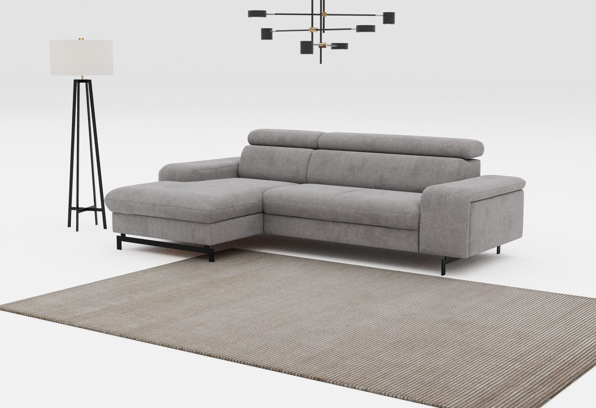 COTTA Ecksofa Emma L-Form, mit Kopfteilverstellung, günstig online kaufen
