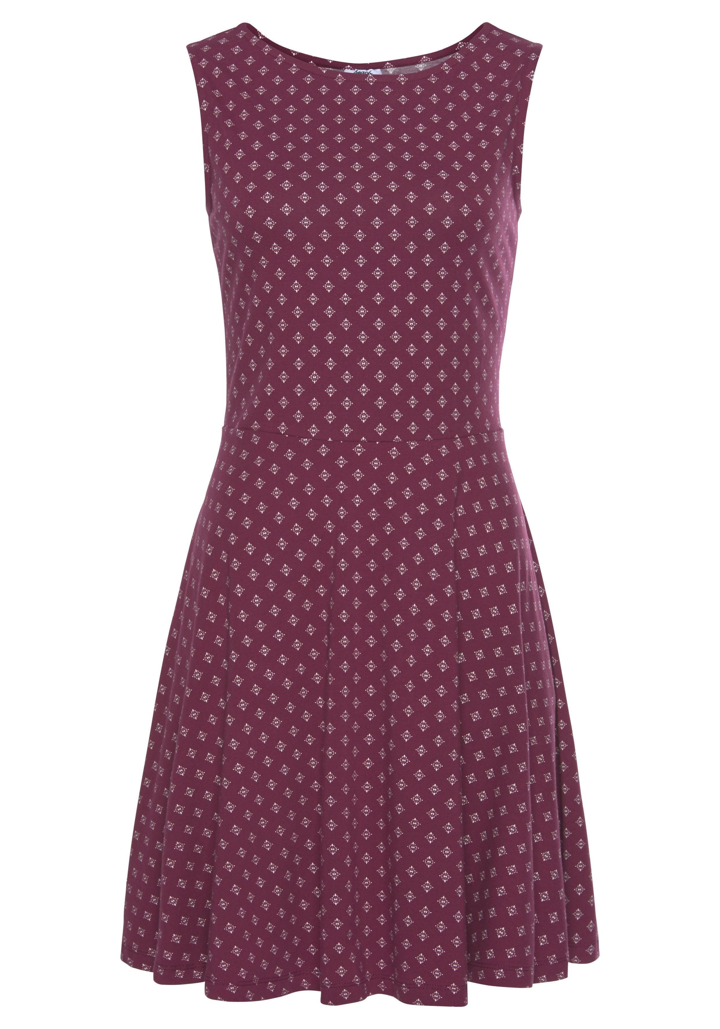 Beachtime Strandkleid mit Alloverdruck, Sommerkleid aus elastischer Baumwol günstig online kaufen