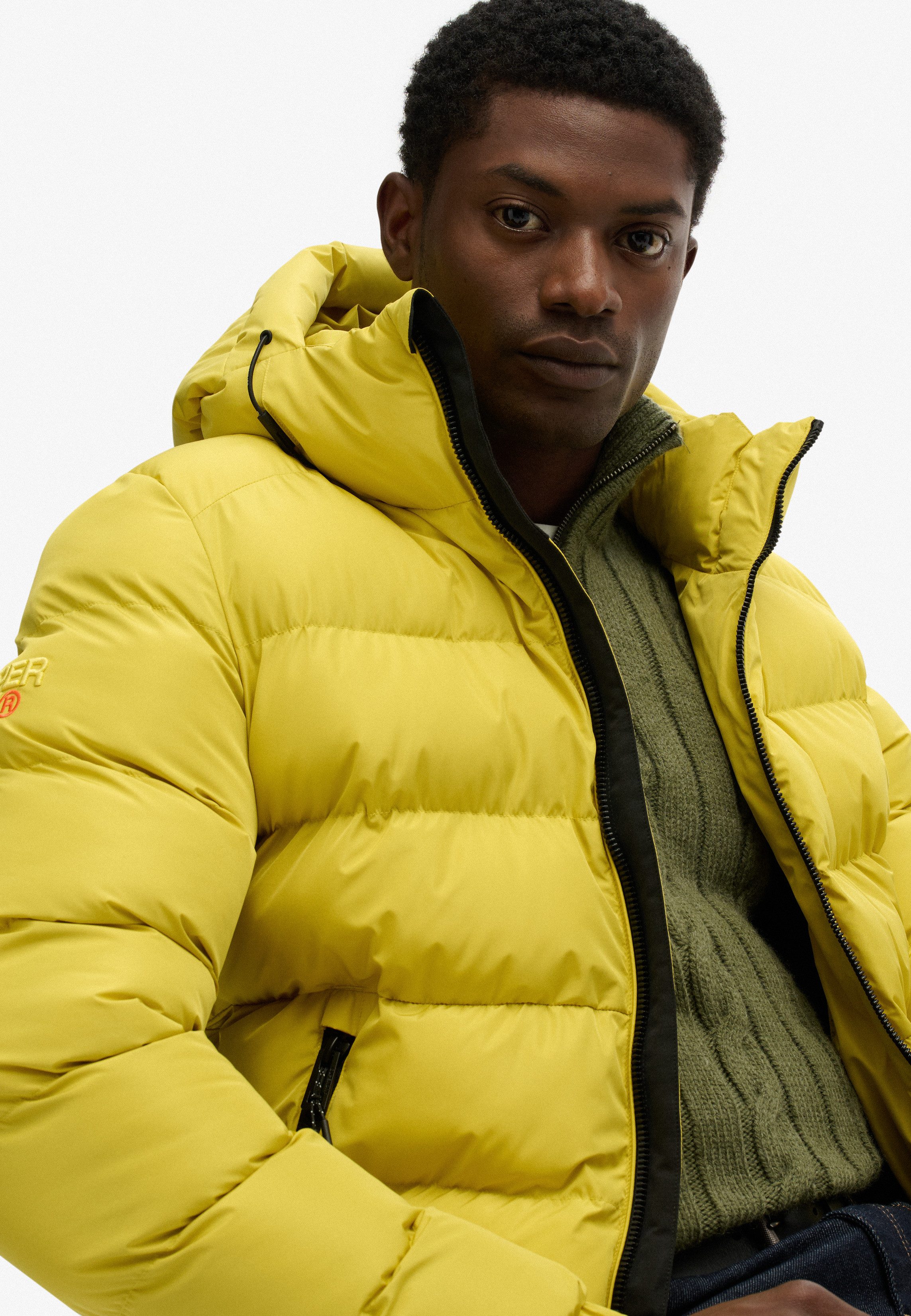 Superdry Steppjacke HOODED SPORTS PUFFER JACKET Kunstfaser, relaxed fit – Bild 5 von 5