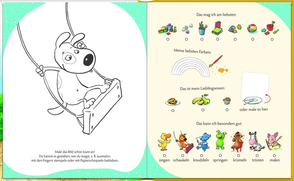 Meine Notizbuch Kindergartenfreunde Freundebuch: SPIEGELBURG Die - Lieben DIE Sieben COPPENRATH