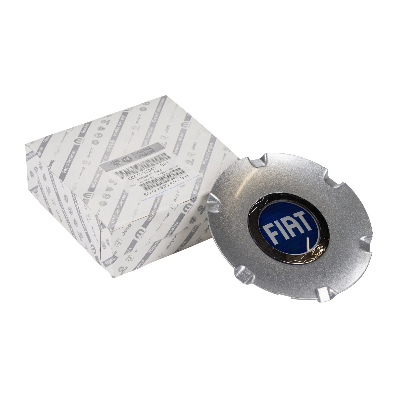 FIAT Radkappe Original Fiat Nabendeckel 51732047, (LM Extra Serie 4, 1-St) Passend für Fiat Panda 2003-2009