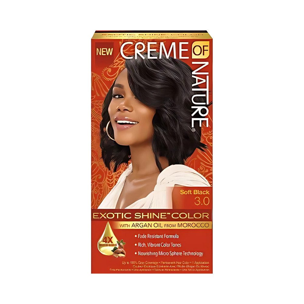 Haarfarbe Creme Of Nature Exotic Shine Hair Color Soft Black 0.3