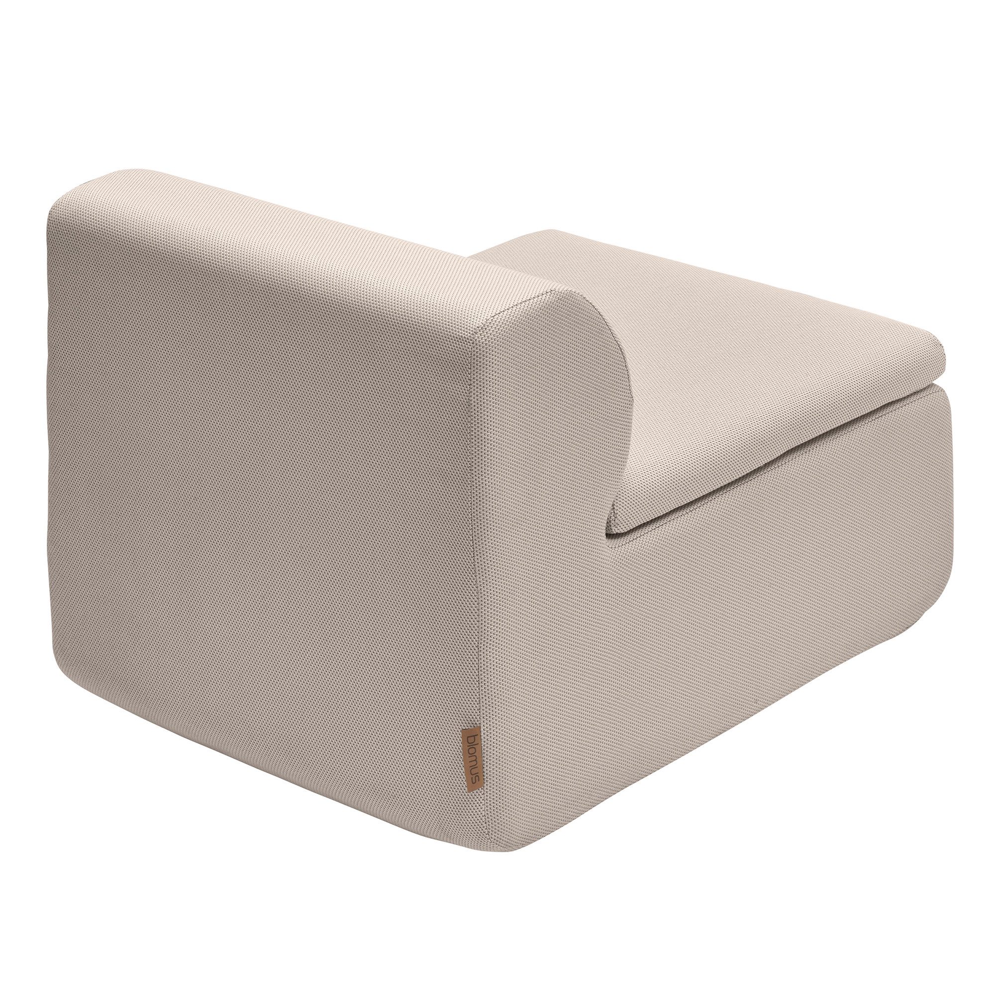 blomus Loungesofa 1-Sitzer Modul -GROVA- Sitzmodul, Couch-Modul, Sofa: Outdoor, 1 Teile, Wetterfester Olefin-Stoff, flexible Loungeflächen, Kombinierbar