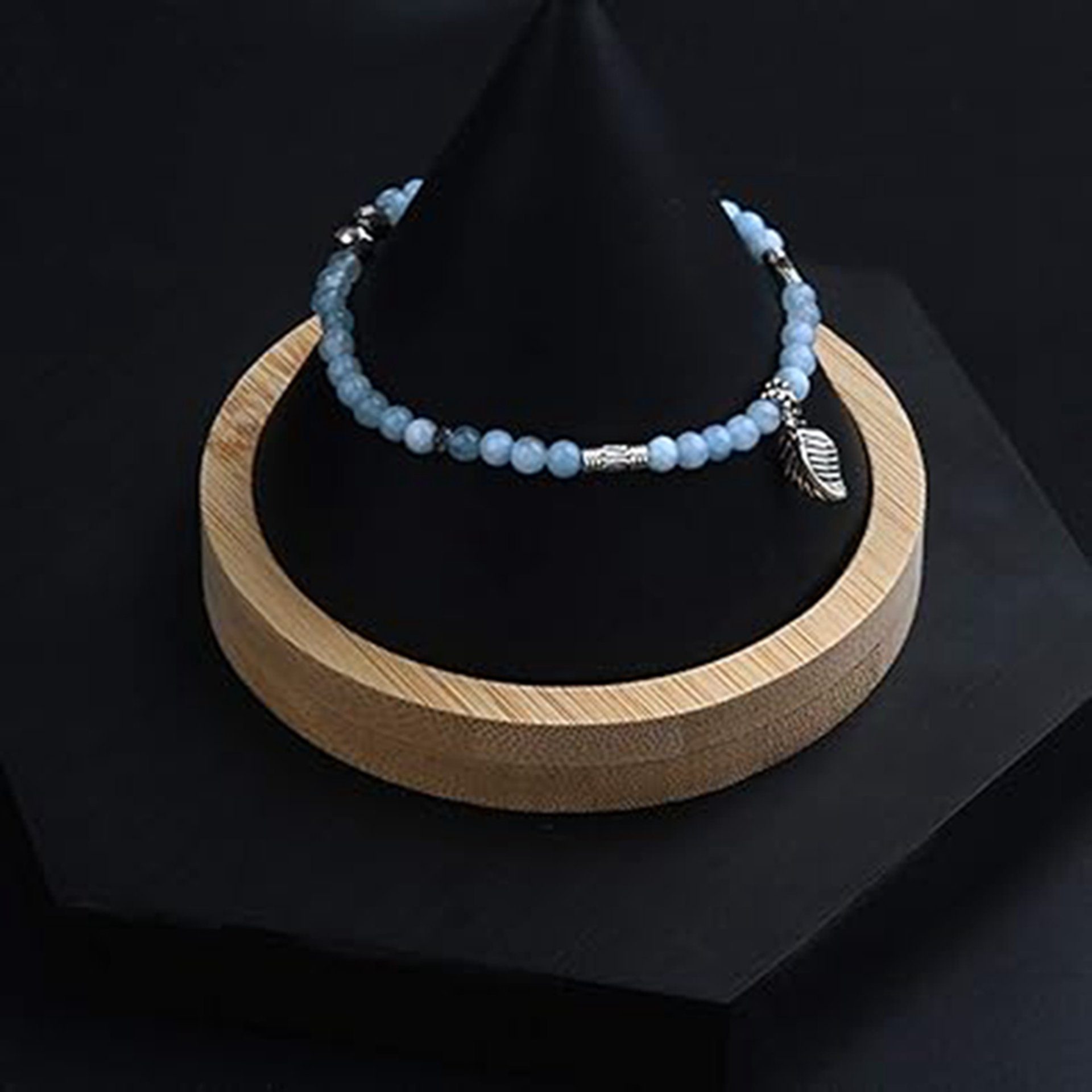 WaKuKa Armband Baum des Lebens Onyx-Edelstein-Chakra-Perlen-Armband-Set Stil1