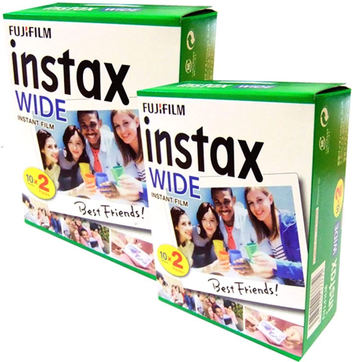 FUJIFILM Sofortbildfilm 2x Fuji Instax Wide Film Doppelpack